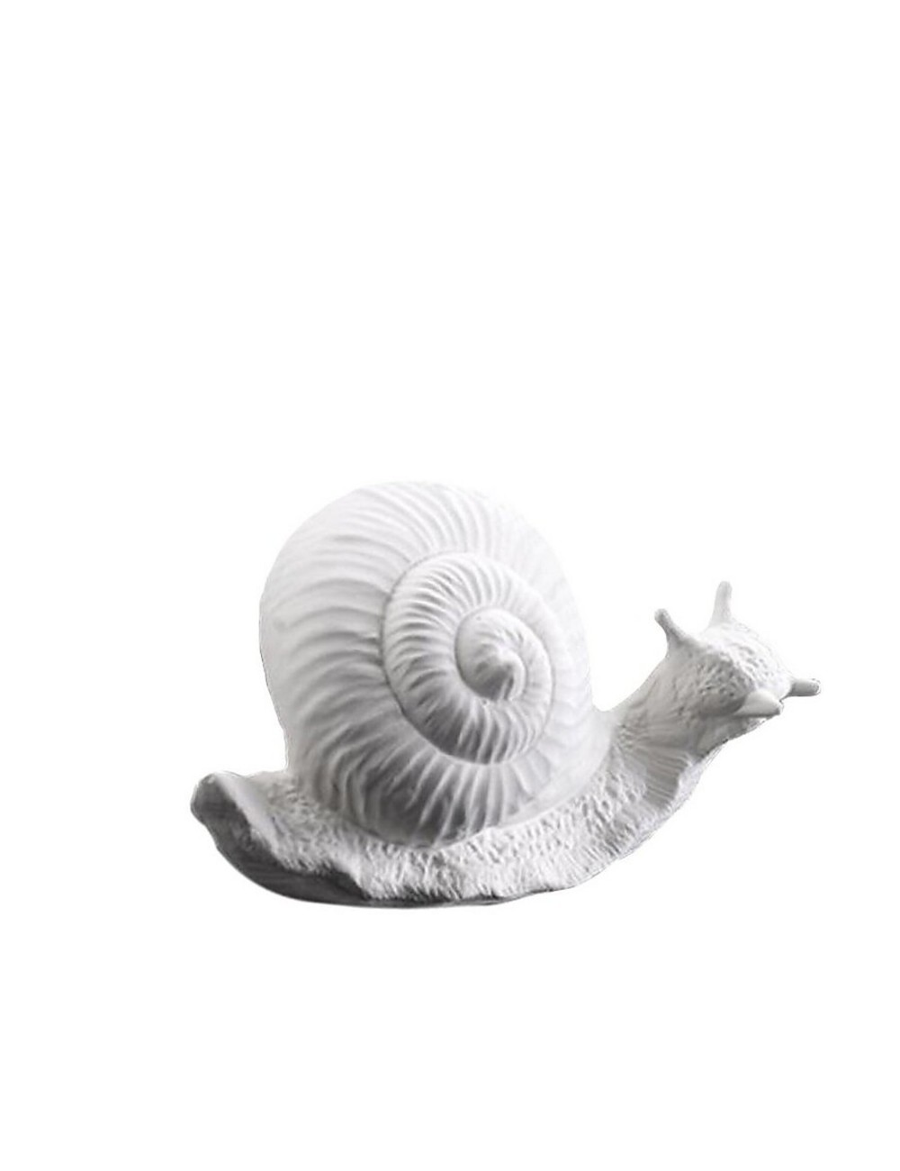 Figur Schnecke Weiss H: 18 cm Abhika