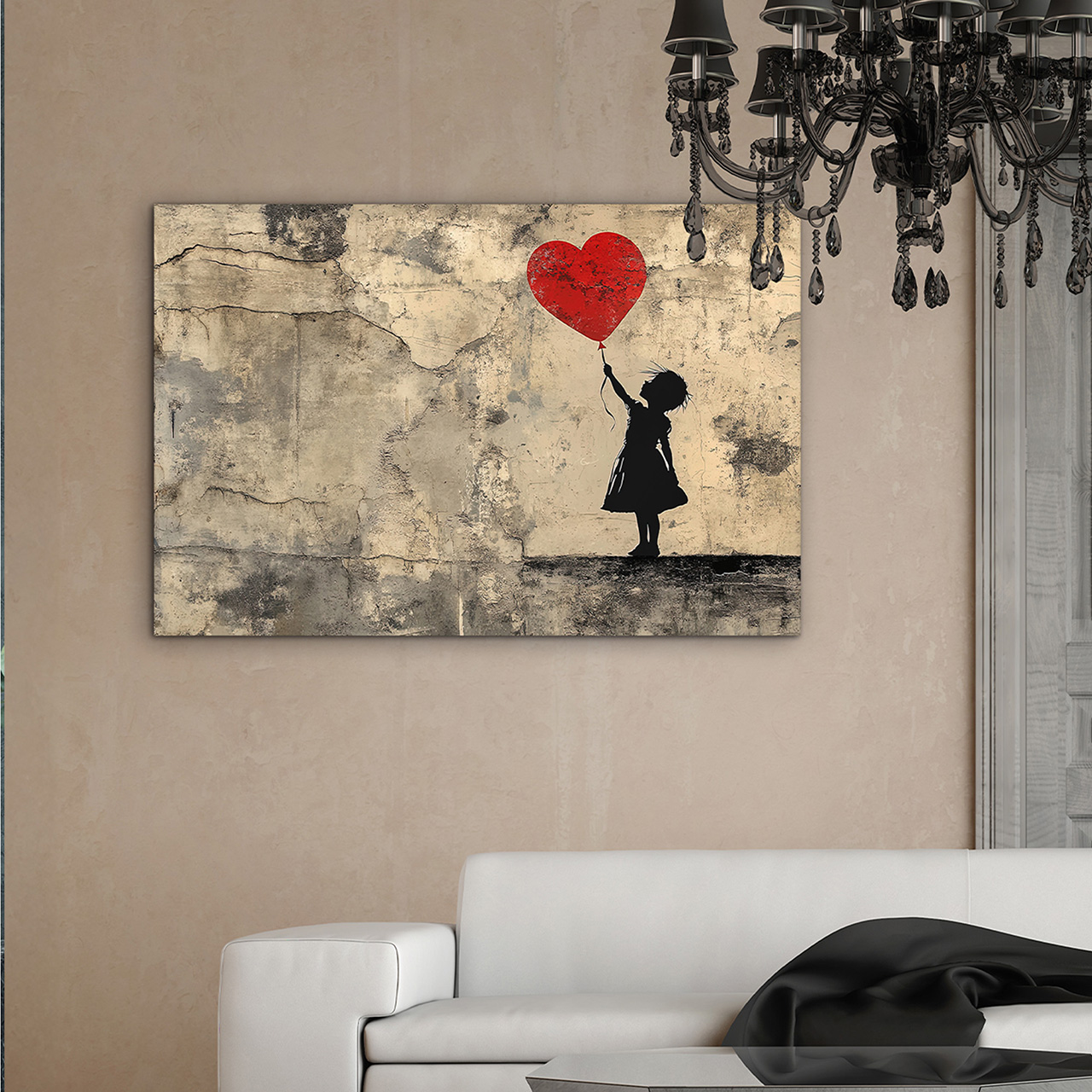 Canvas-Love Balloon-image LAND