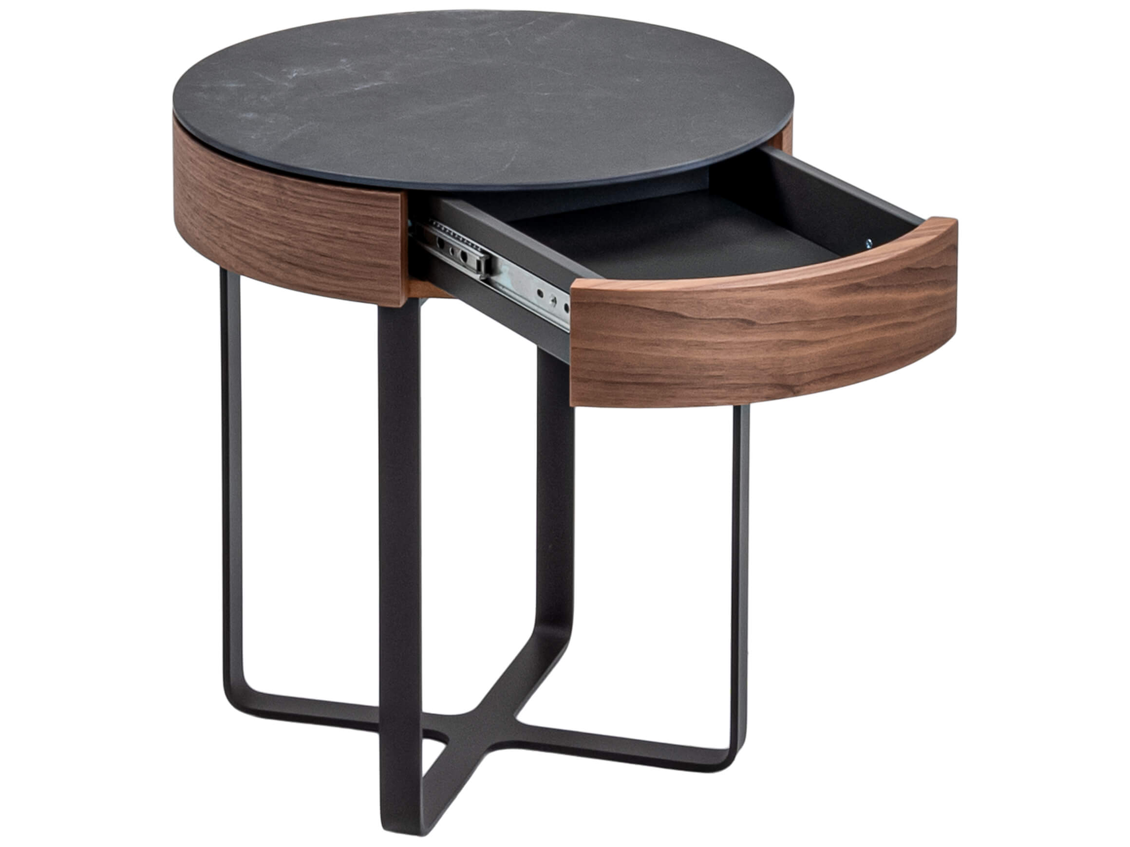 Nachttisch Neo Hülsta / Farbe: Anthrazit