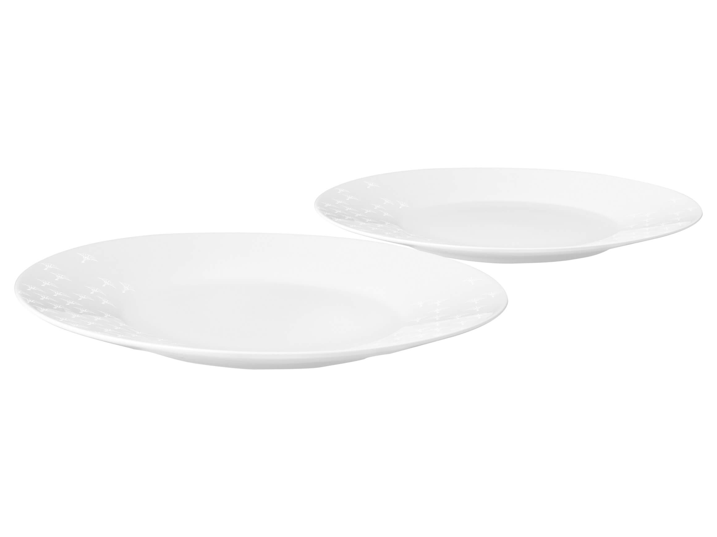 Speiseteller Set à 2 Stk Faded Cornflower, Weiss Auf Weiss Joop / Farbe: Weiss auf Weiss