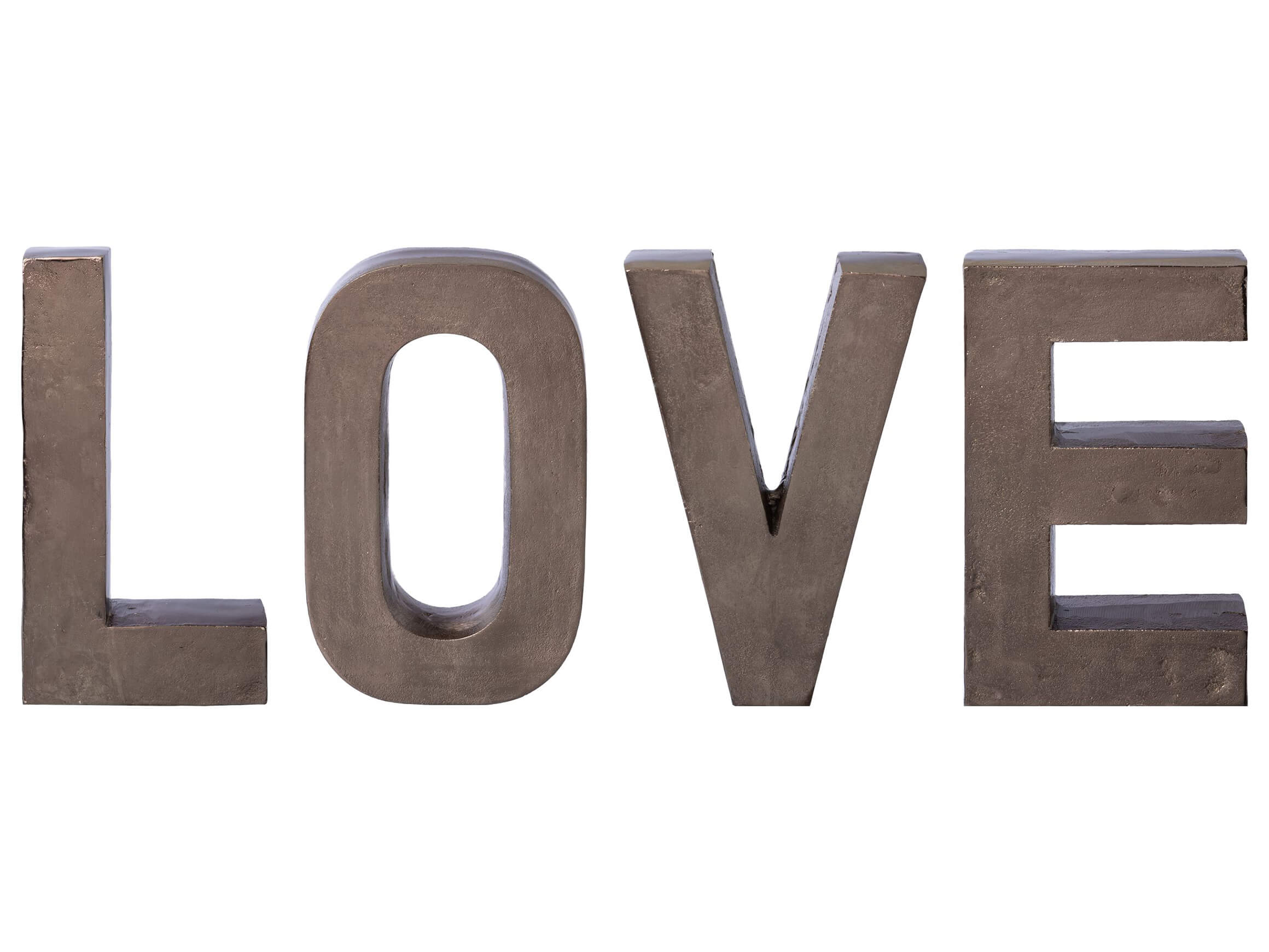 Schriftzug Love, Anthrazit H: 30 cm Gasper