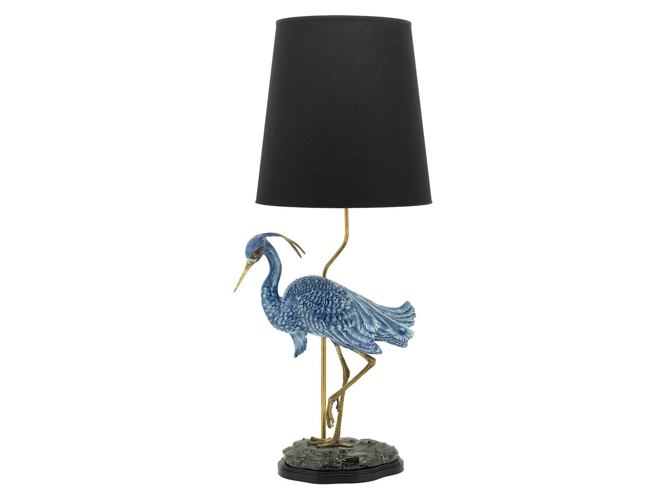 Abhika Lampe Kranich Heron Blau H: 101 cm  | Schubiger Möbel