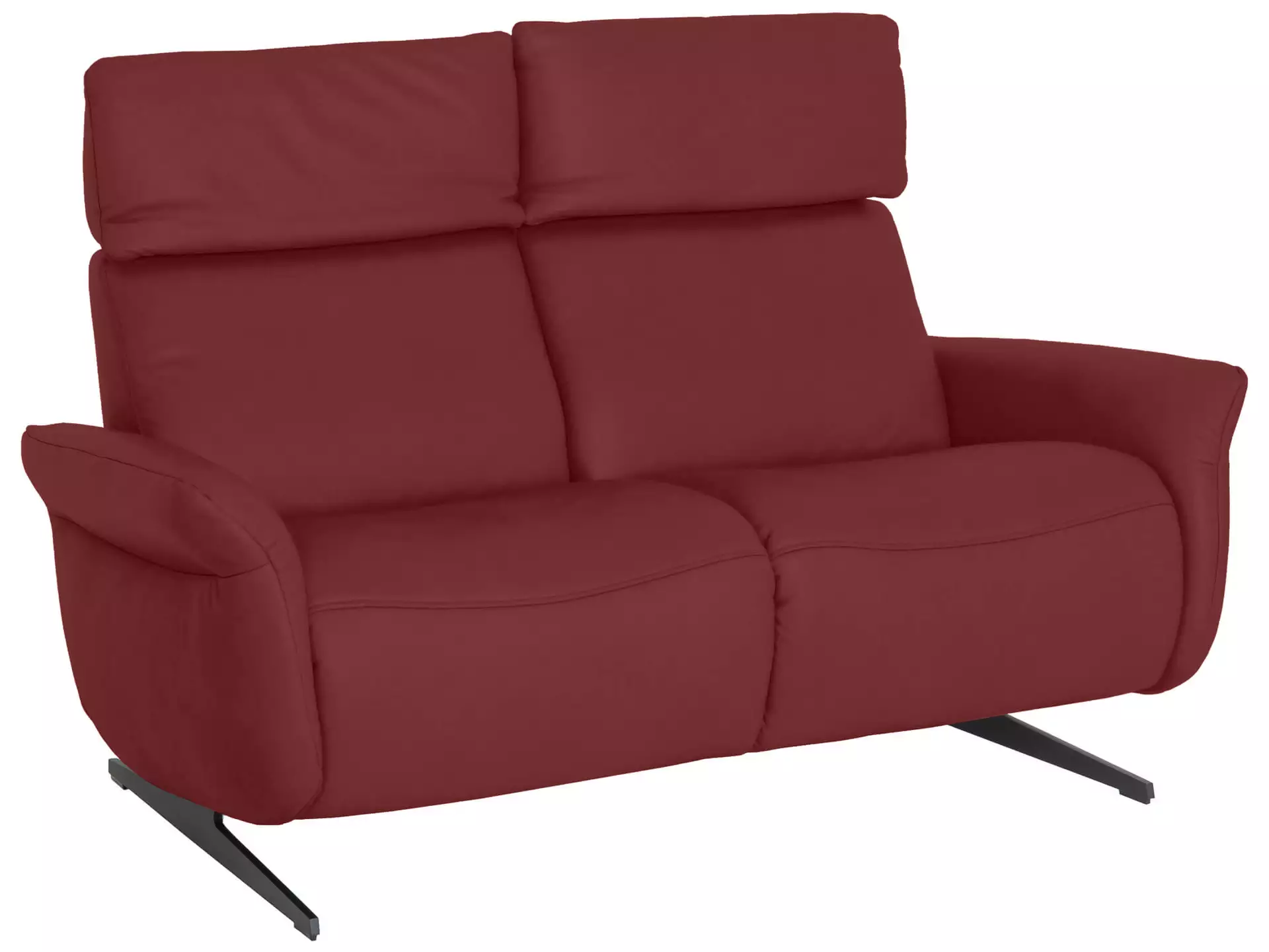 Sofa Patricia Basic B: 149 cm Himolla / Farbe: Merlot / Material: Leder Basic