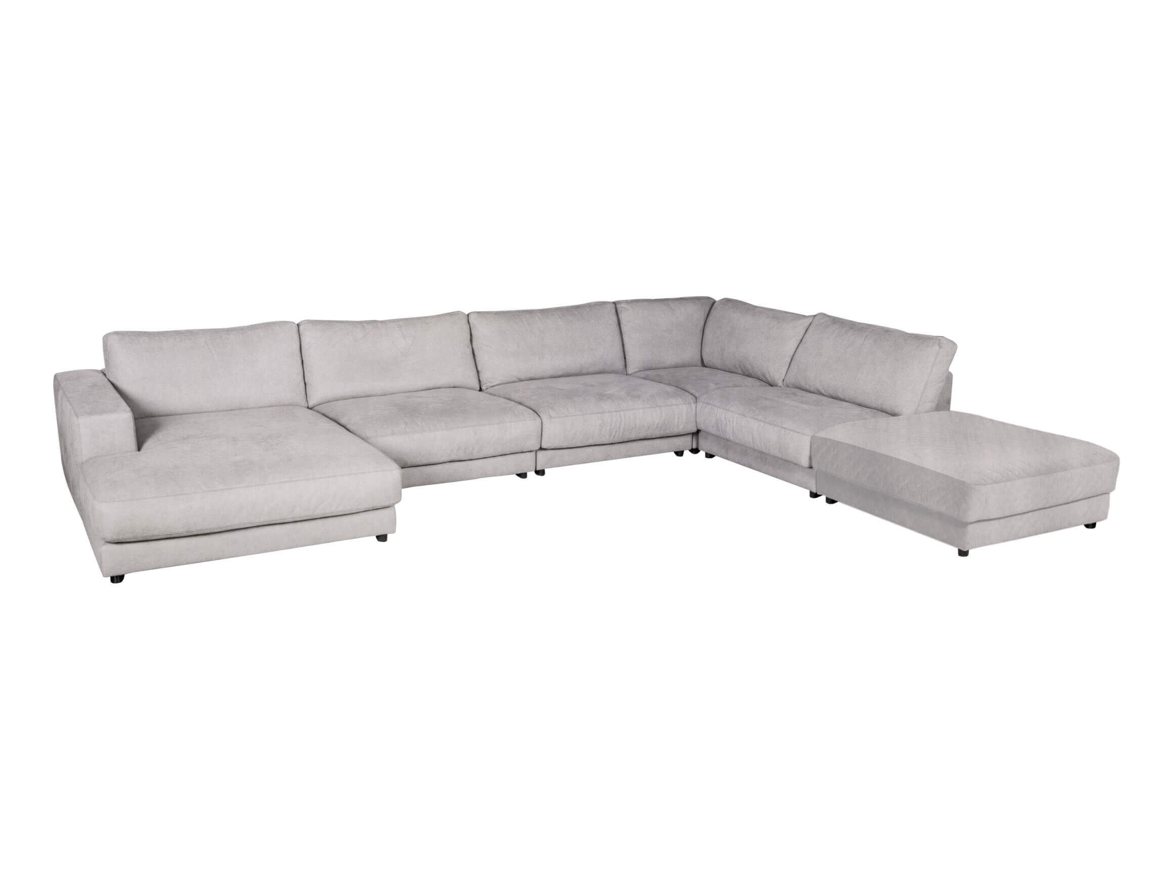 Ecksofa Havanna Basic Candy / Farbe: Silver / Material: Stoff Basic