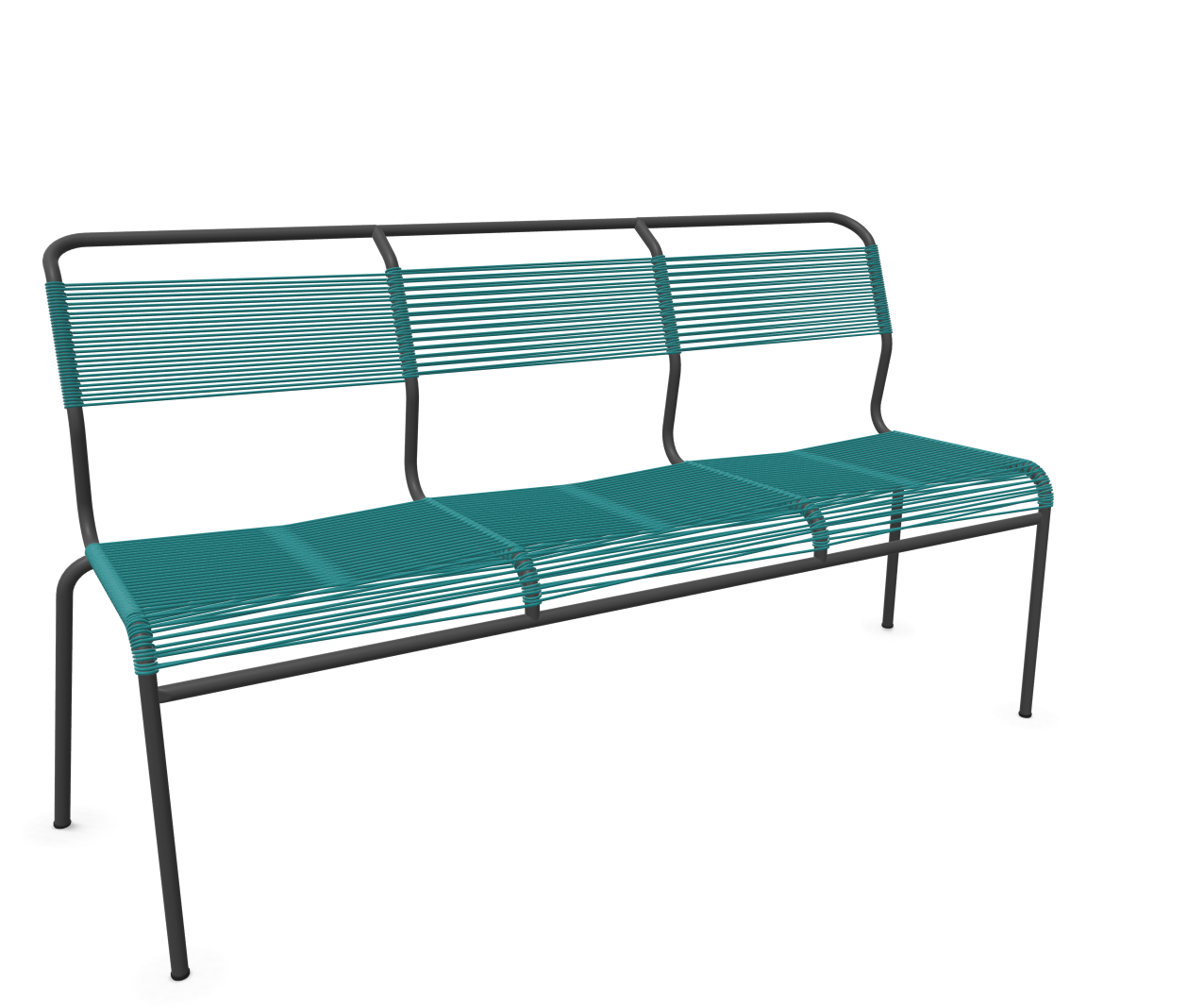 Schaffner Spaghetti-3er-Bank Säntis Blau | Schubiger Möbel