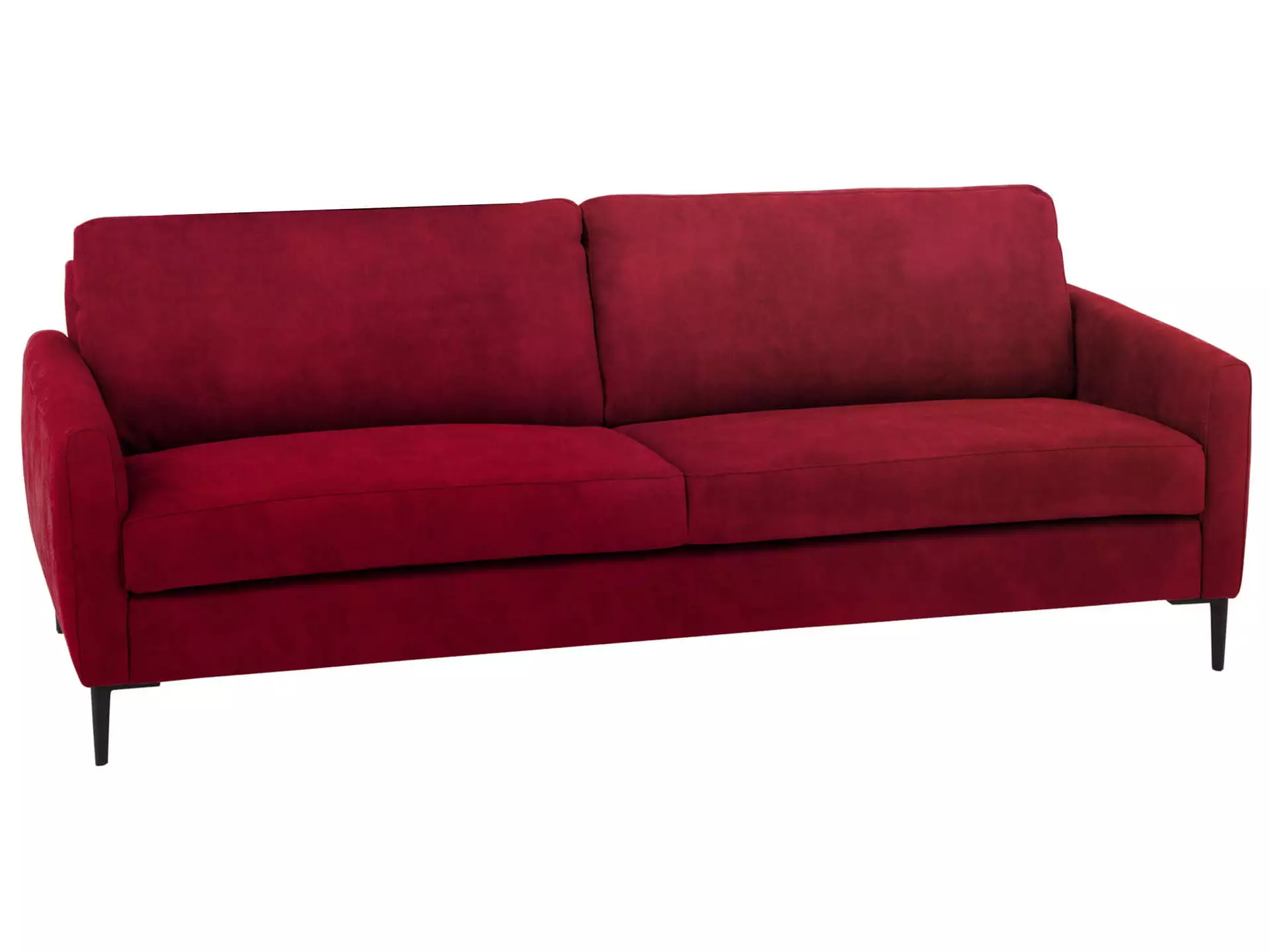 Sofa Antonio Basic B: 196 cm Schillig Willi / Farbe: Ruby Red / Material: Leder Basic