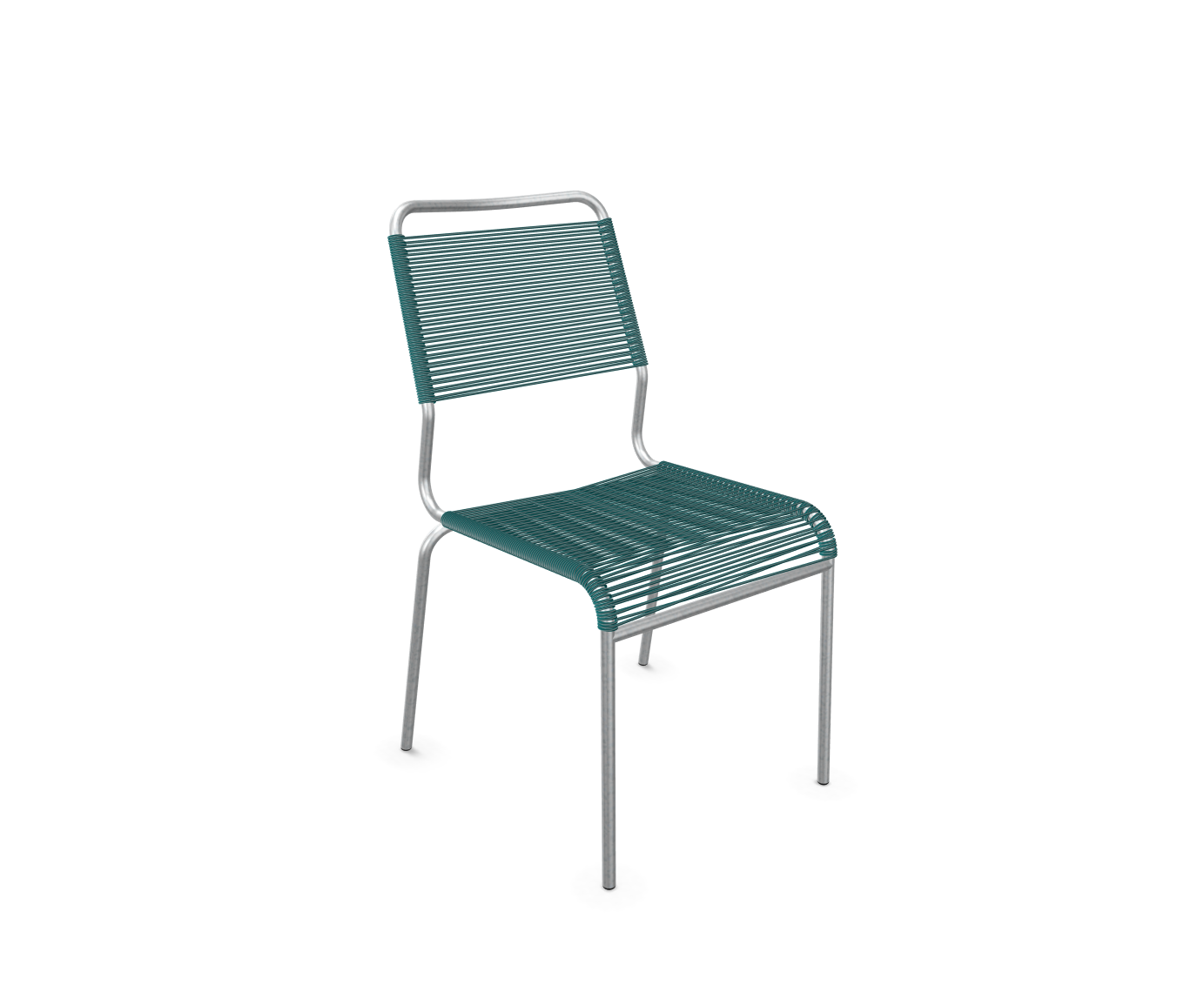 Spaghetti-Stuhl Rigi Feuerverzinkt von Schaffner / Farbe: Kaliblau / Grösse: 47 x 65 cm