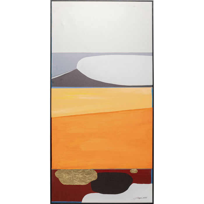 Kare Bild Abstract Shapes Orange  | Schubiger Möbel