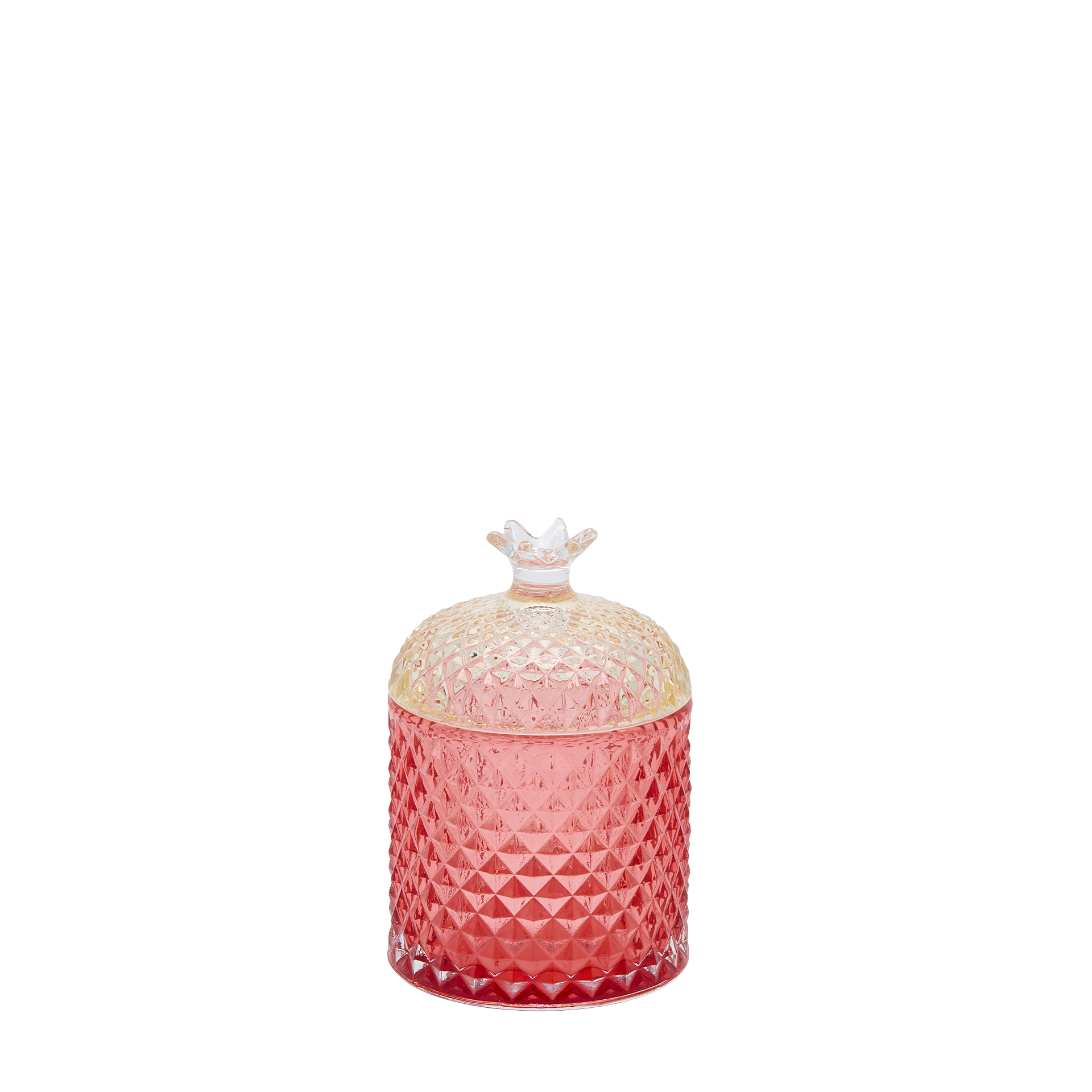 Bonboniere Gerilltes Glas H: 13 cm Edg