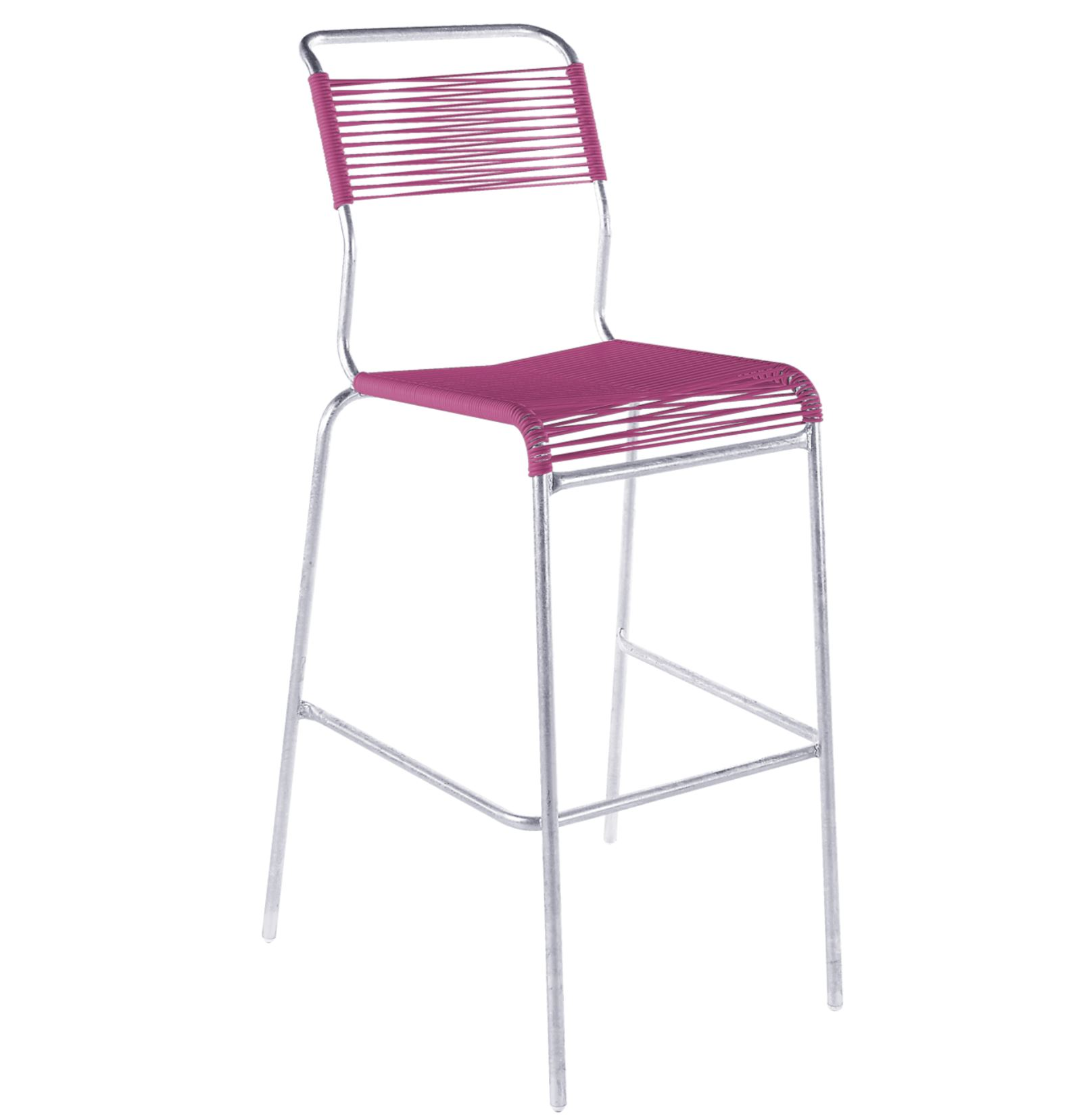 Schaffner Spaghetti-Barstuhl Säntis Feuerverzinkt Rosa | Schubiger Möbel