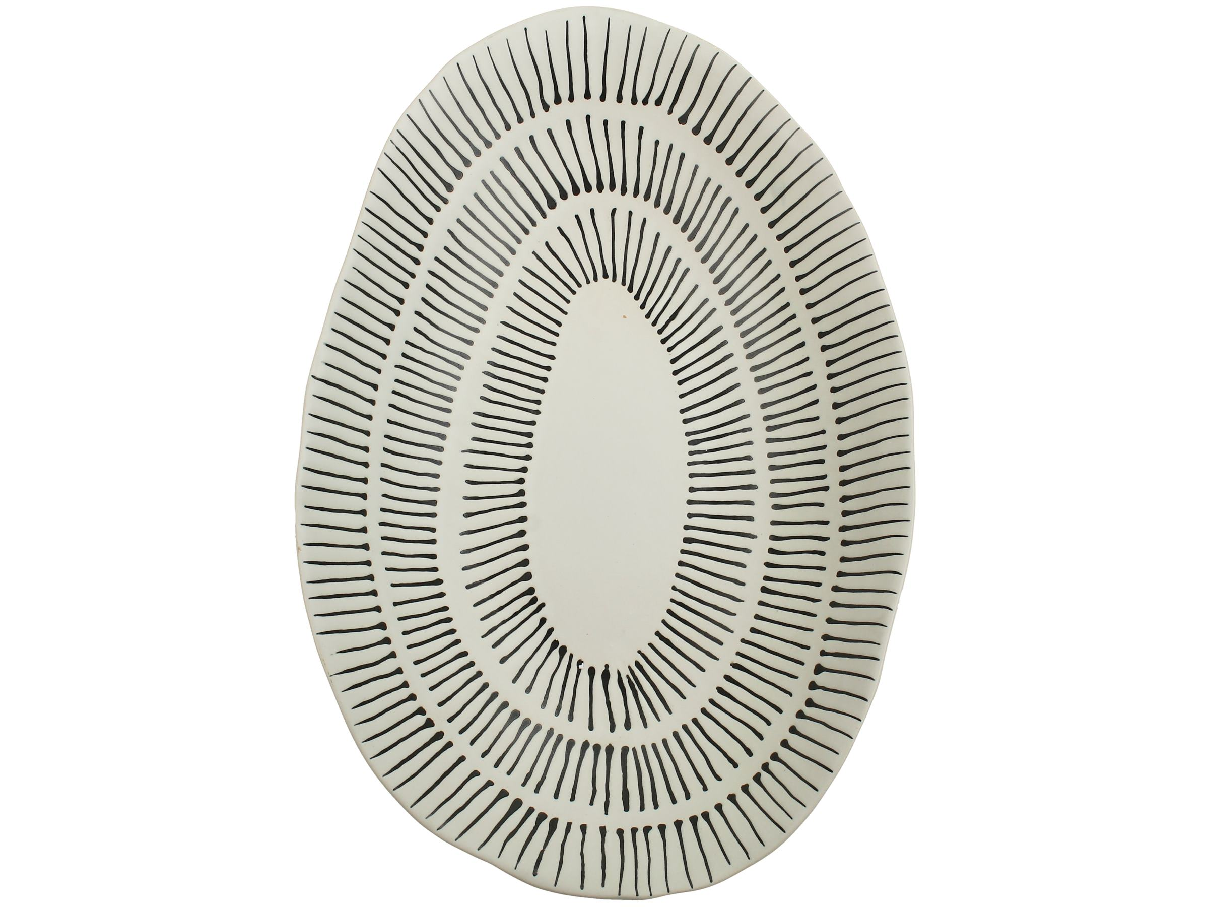 Geschirr Essteller Gross, Schwarz-Weiss B: 7 cm Kersten