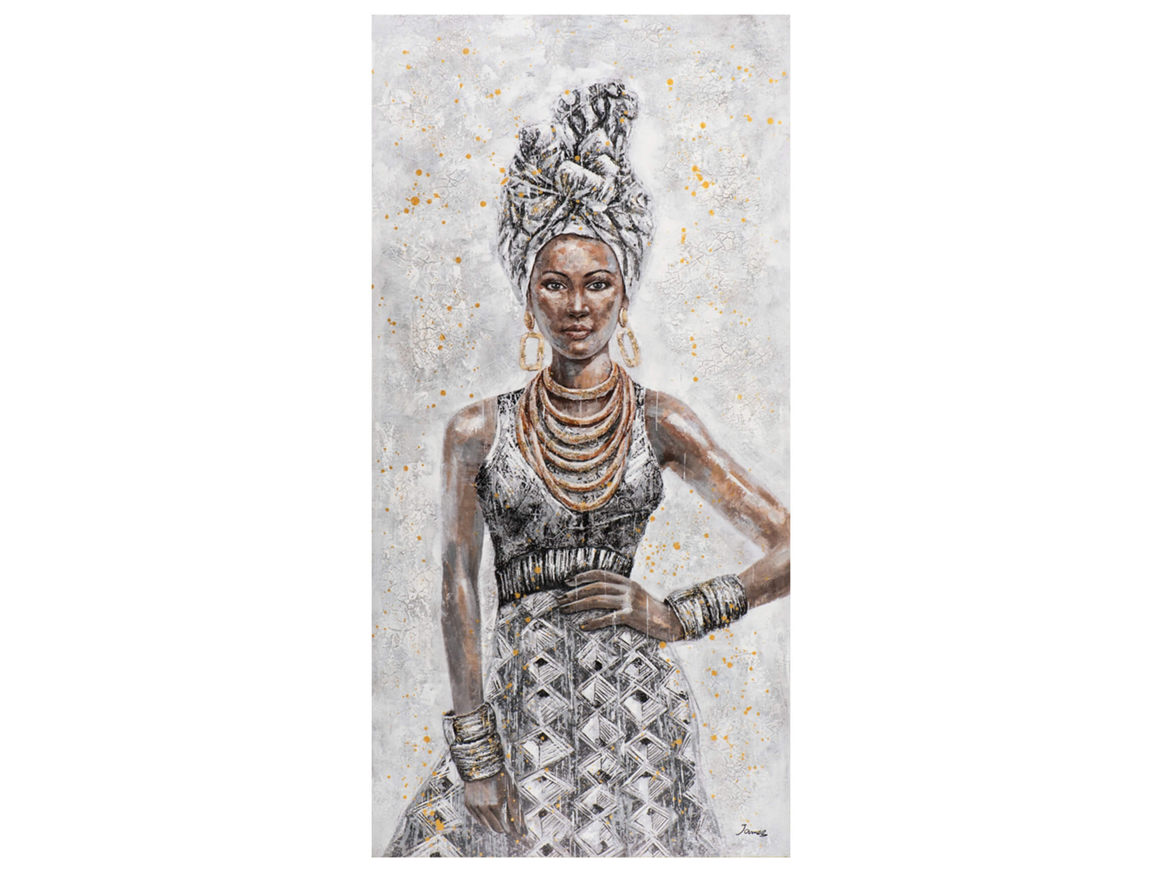 Bild Dunkle Schönheit mit Imposantem Kleid image LAND