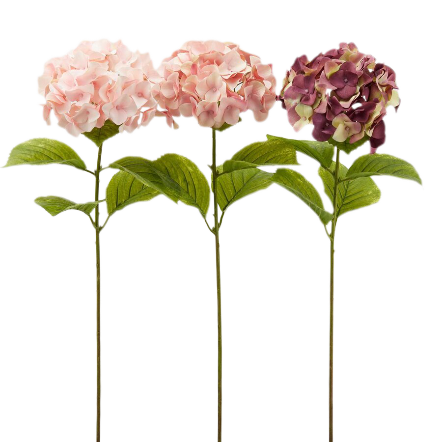 Kunstblume Hortensien Ass. Rosa H: 76 cm Edg