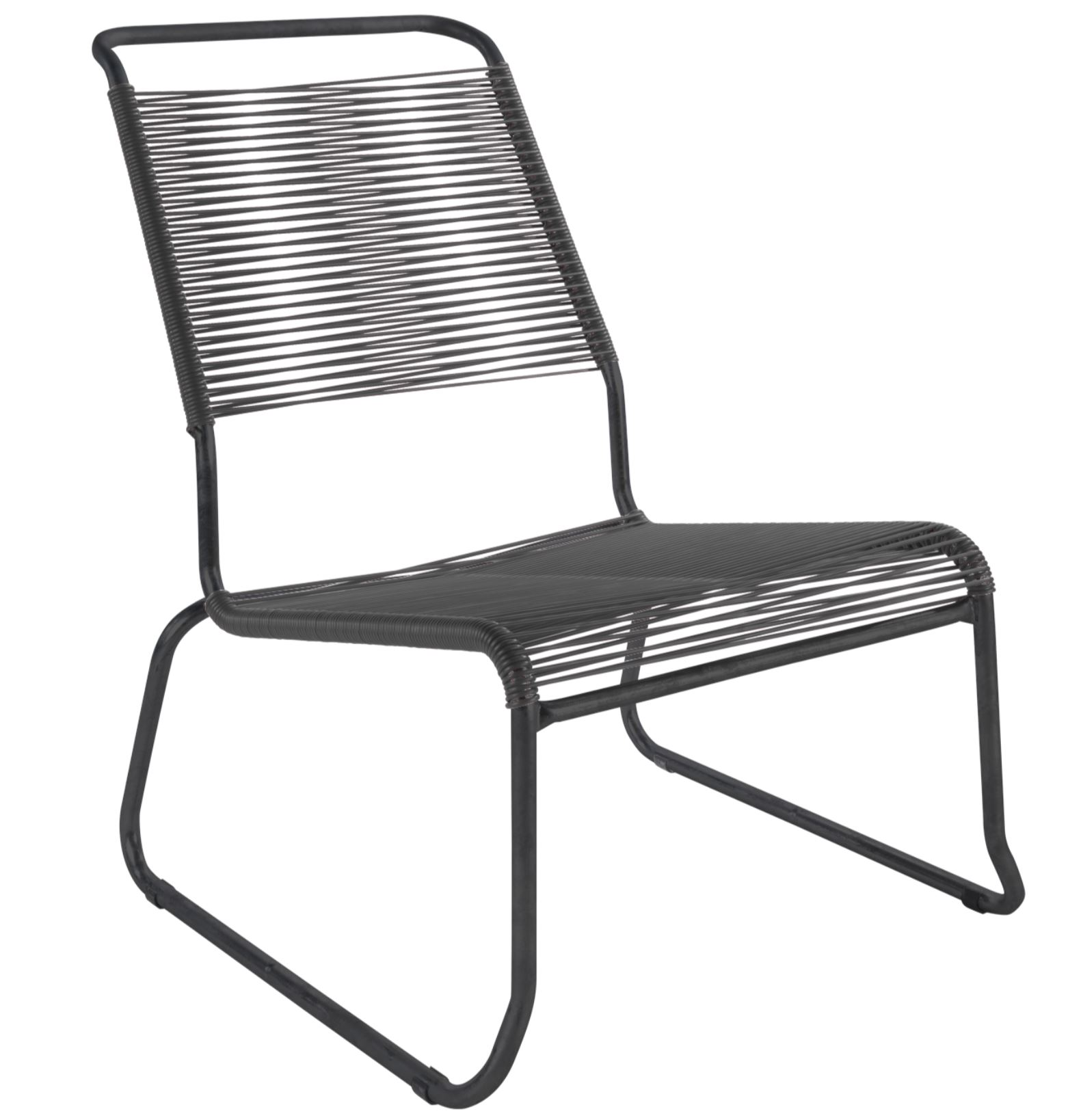 Schaffner Spaghetti-Kufen-Lounger Säntis Hochlehner Grau | Schubiger Möbel