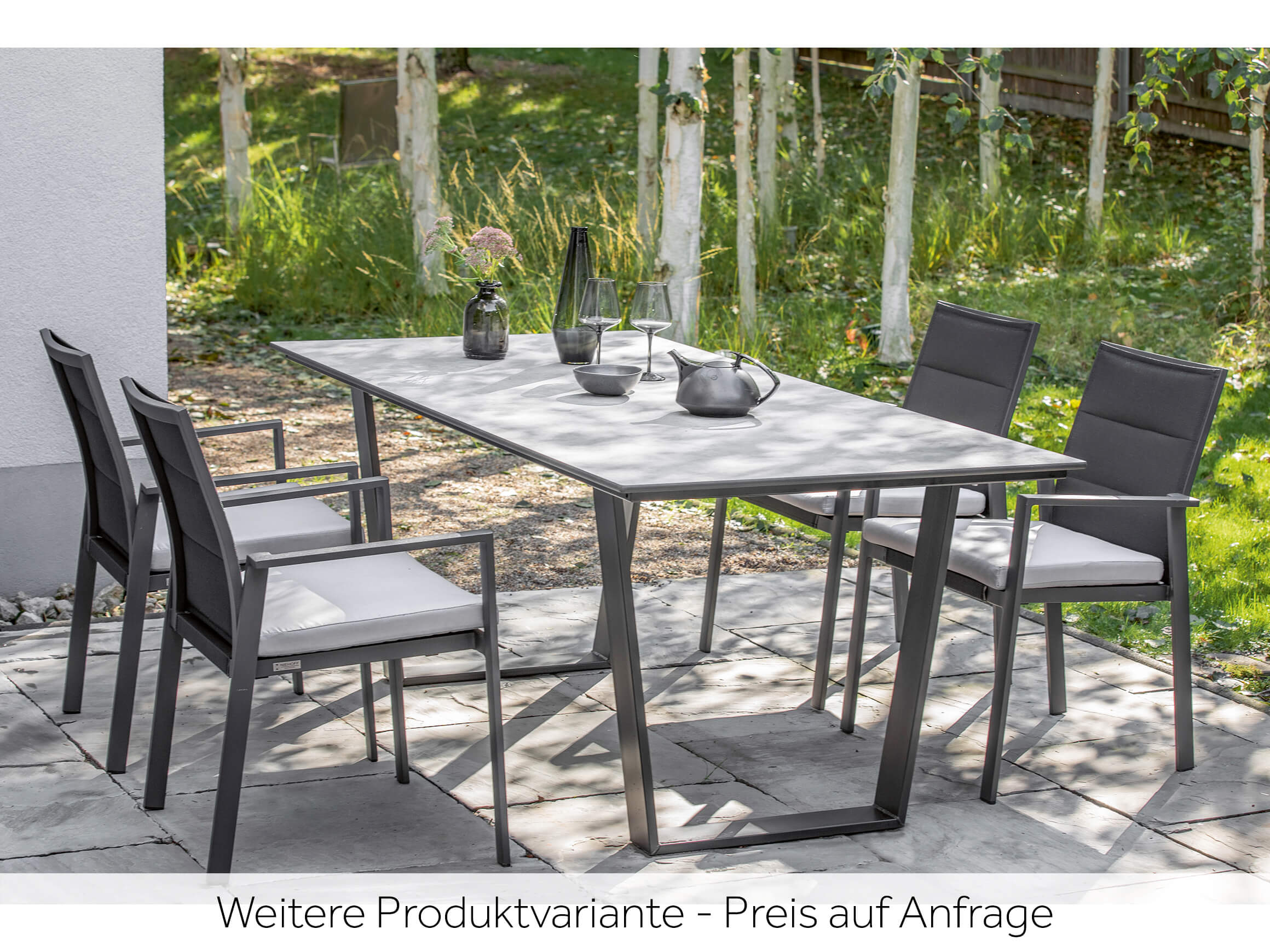 Gartentisch Norberta Niehoff / Tischblattmass (BxT) :160 x 95 cm