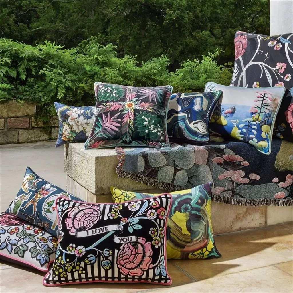 Kissen It's Paradise - Agate Designers Guild / Farbe: Mehrfarbig von Christian Lacroix