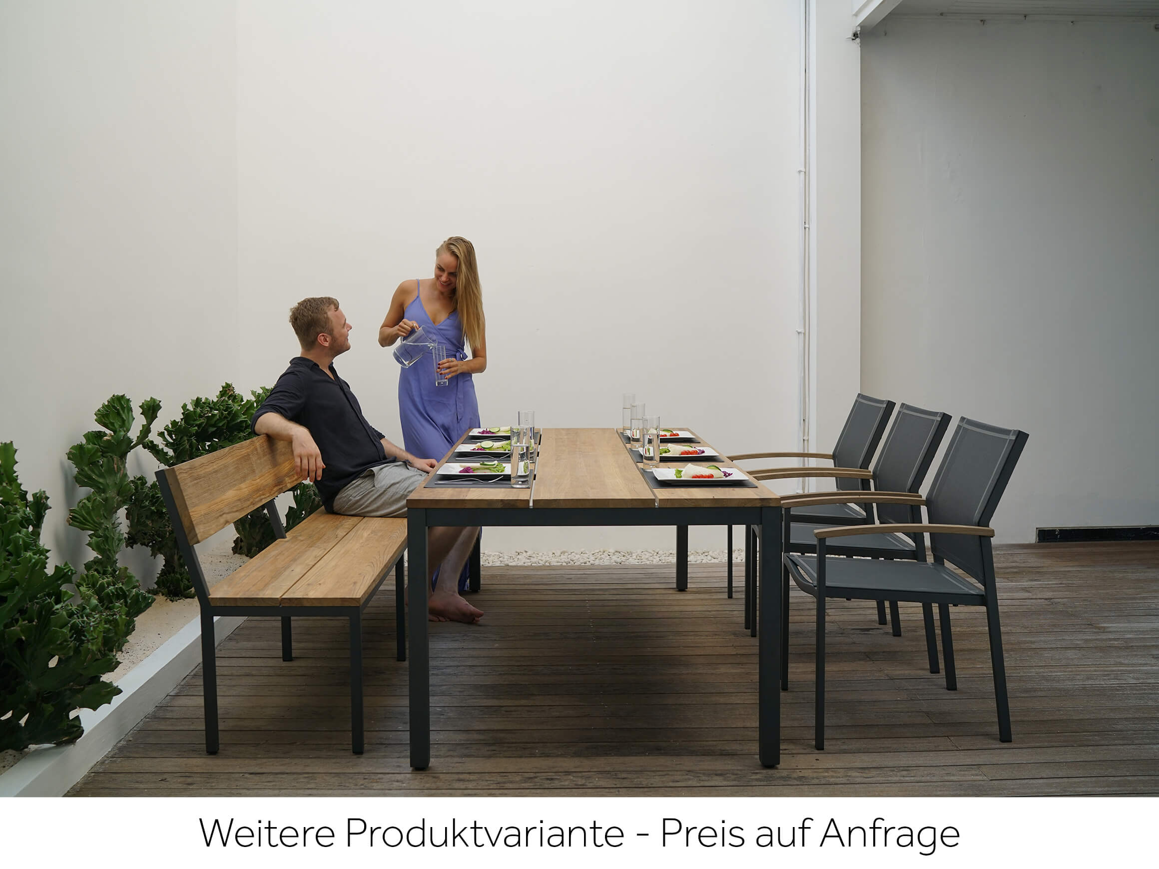 Gartenbank Alex Blaser und Trösch / Farbe: Teak