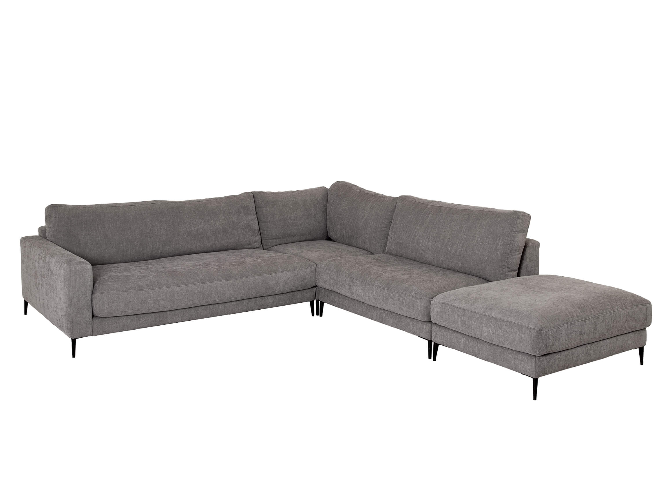 Ecksofa Umberto Candy / Farbe: Light-Grey / Bezugsmaterial: Stoff