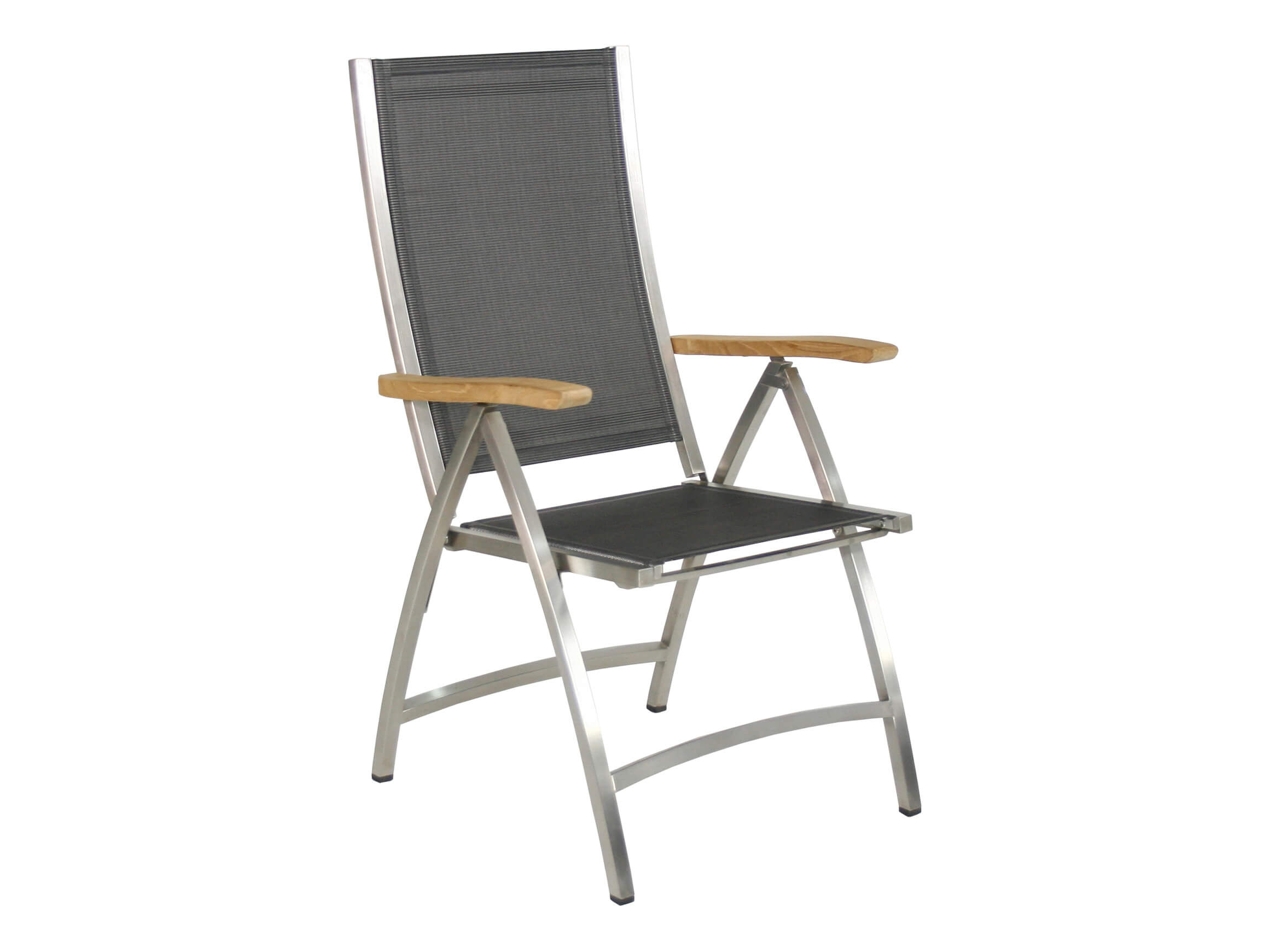 Gartensessel Pontiac, Textilene, Klappbar, b 63 cm t 63 cm h 111 cm