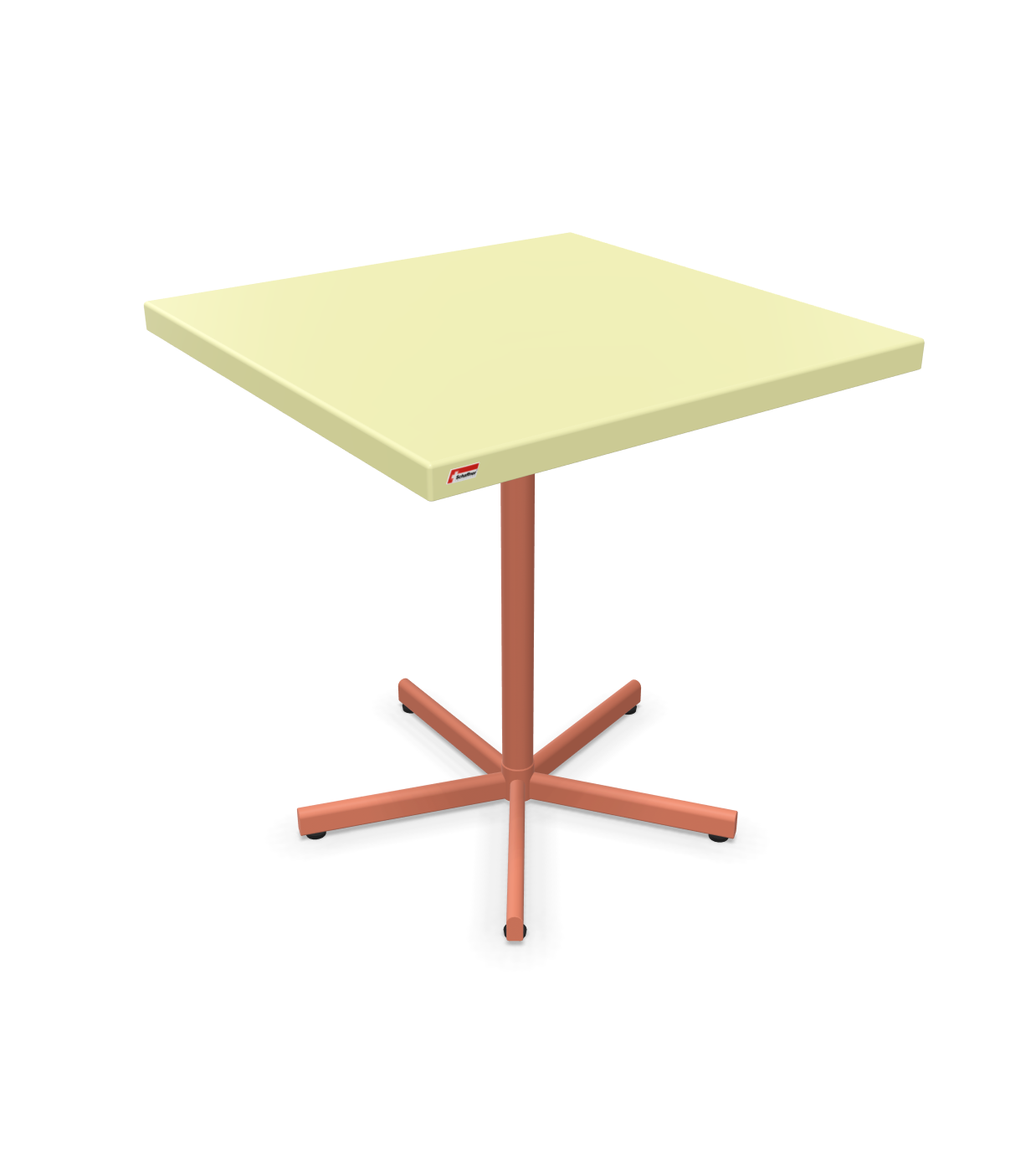 Schaffner Tisch Bodensee Quadratisch Gelb | Schubiger Möbel