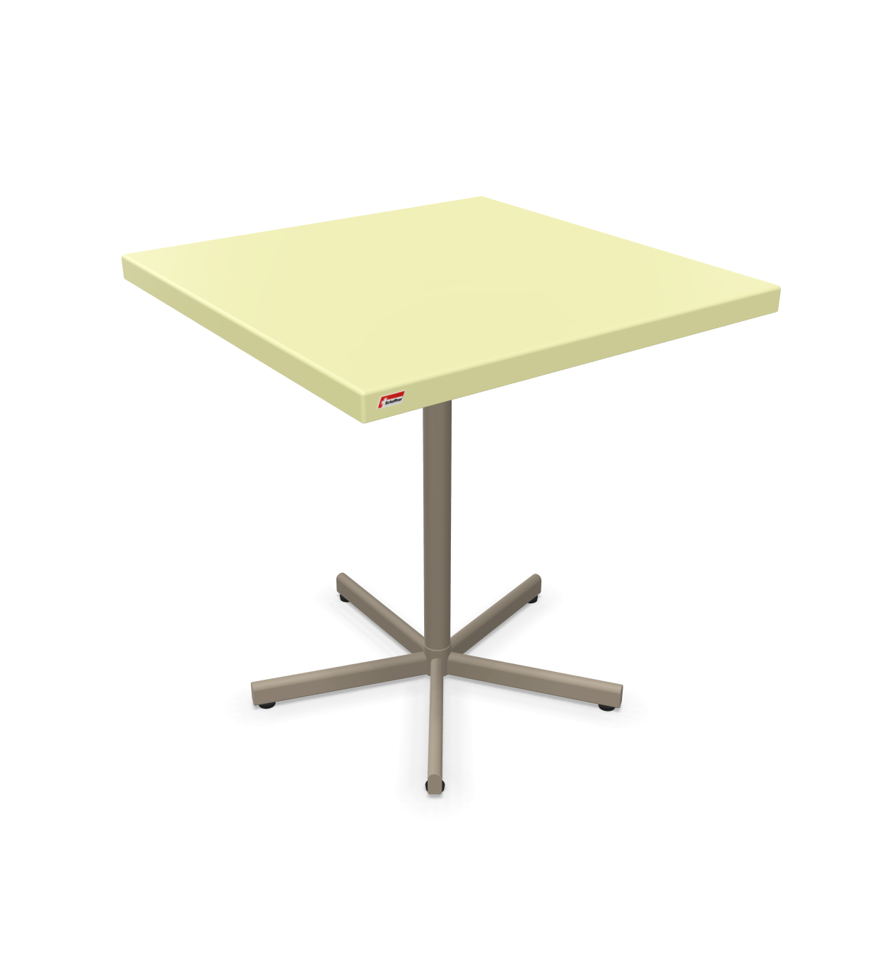 Schaffner Tisch Bodensee Quadratisch Gelb | Schubiger Möbel