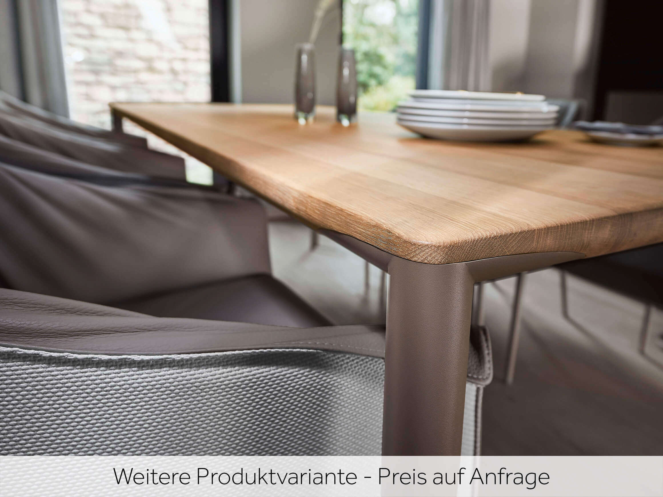 Esstisch Linja Asteiche Bianco Wimmer / Tischblattmass (BxT) :140 x 100 cm