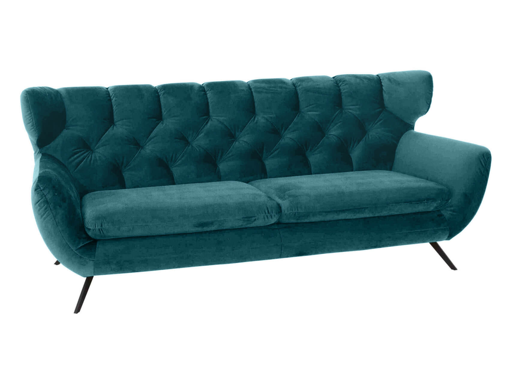 Sofa Sante fe Basic B: 225 cm Candy / Farbe: Petrol / Material: Stoff Basic
