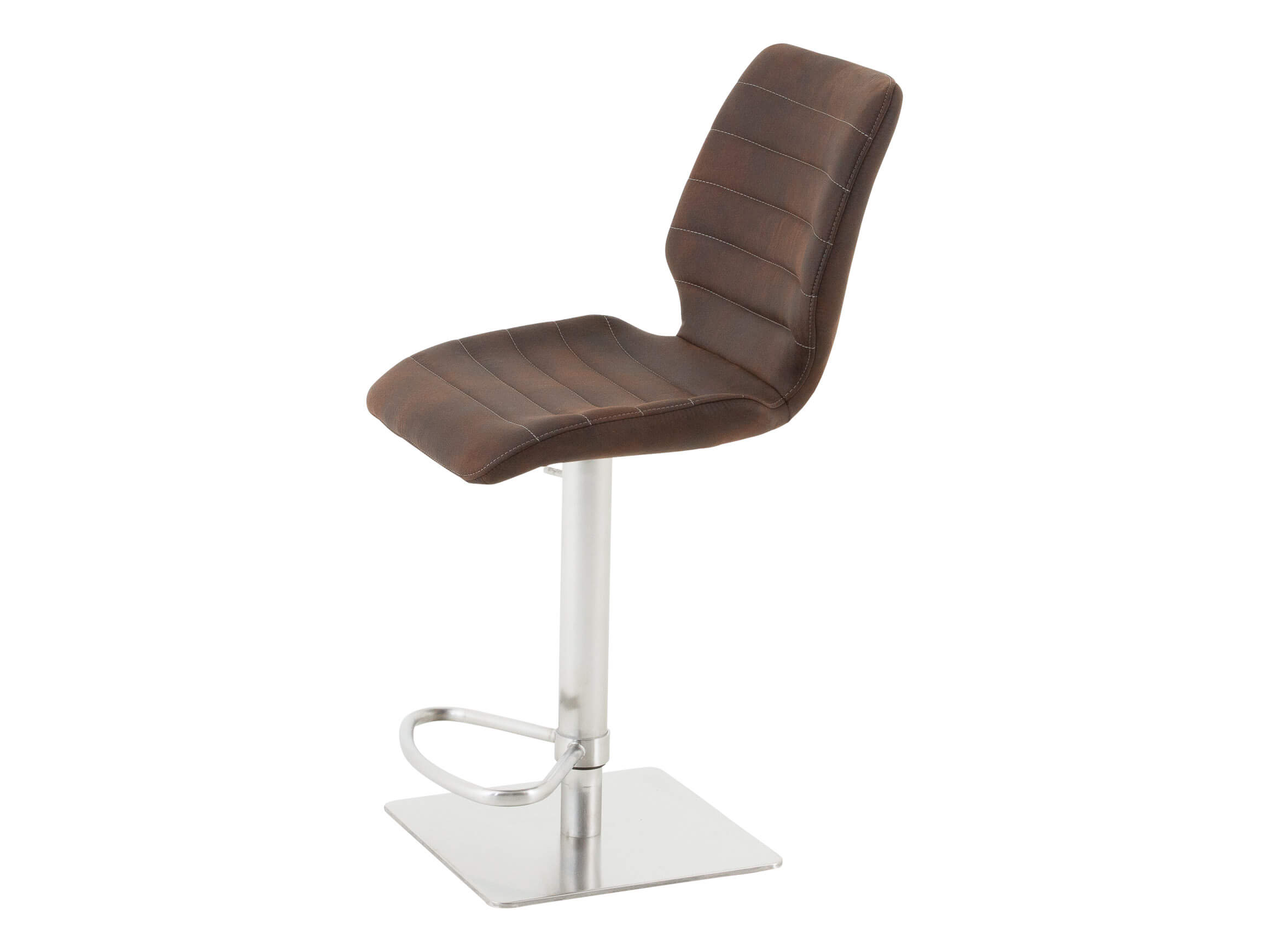 Barhocker Vaduz Niehoff / Farbe: Mocca / Material: Microfaser