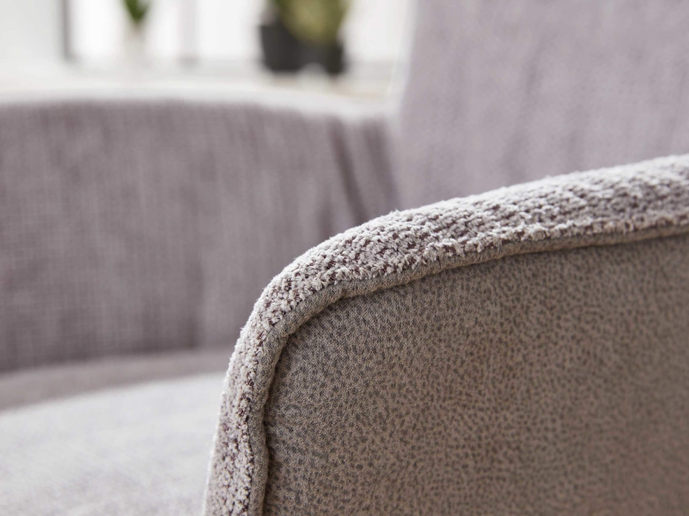 Drehstuhl Pancho Eisenstativ Niehoff / Farbe: Platingrau / Bezugsmaterial: Microfaser Stoff