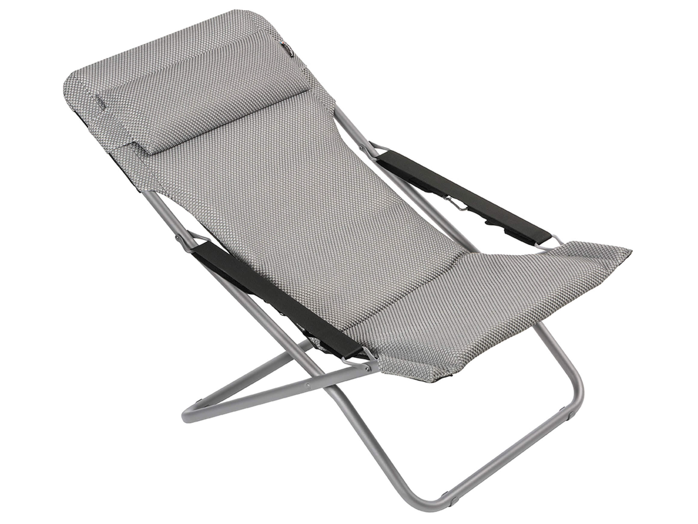 Gartenliege Transabed Lafuma/ Farbe: Silver / Masse (BxT) :67x93 cm