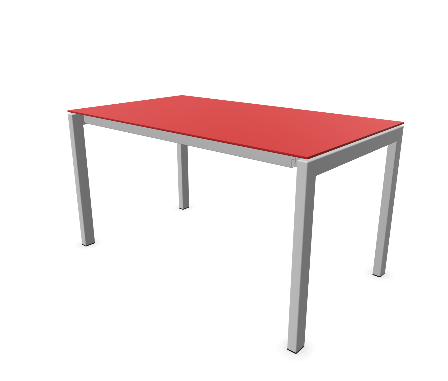 Gartentisch Luzern von Schaffner / Farbe: Rot / Grösse: 140 x 80 cm
