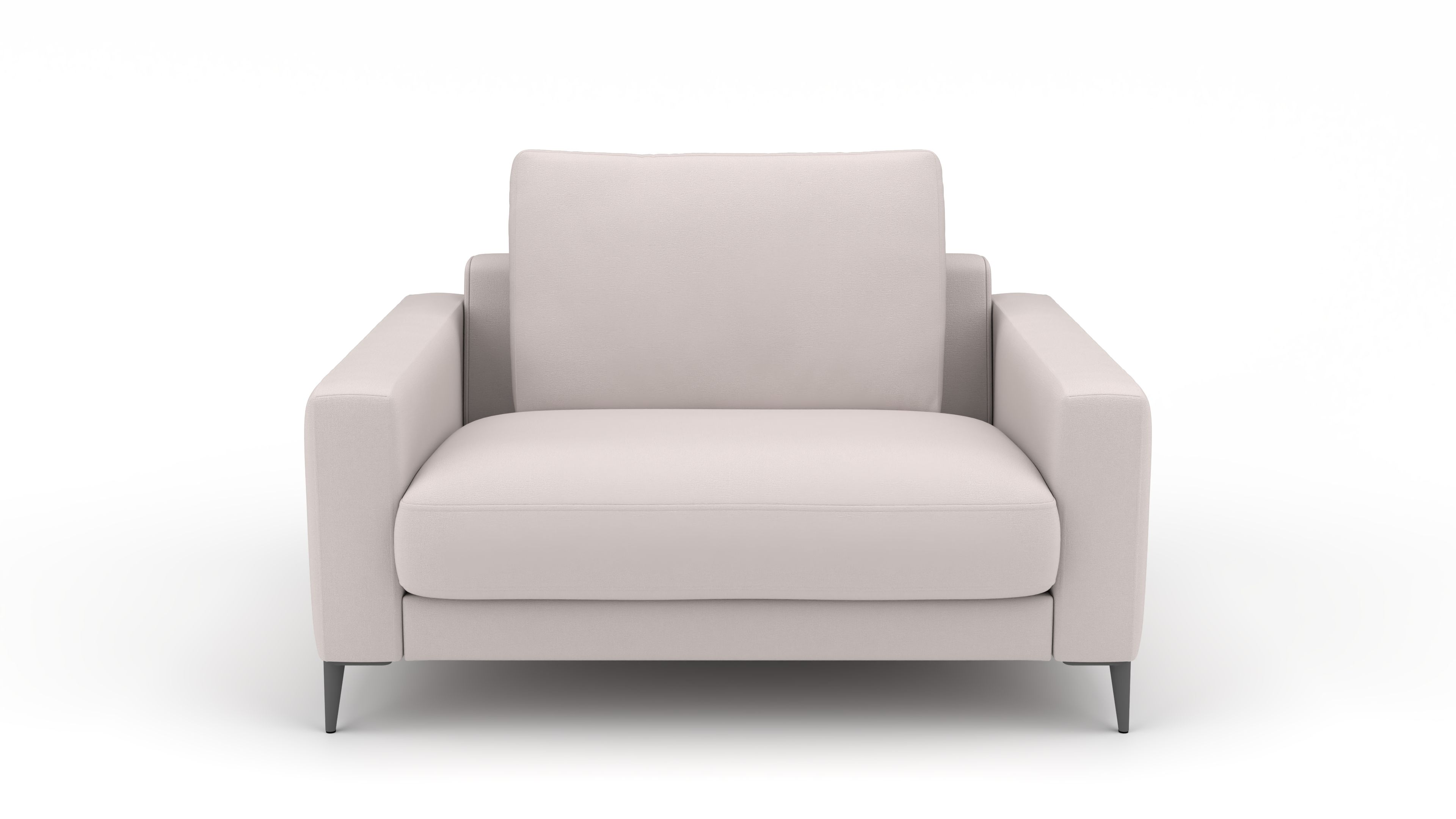 Sofa Mercury 1.5-Sitzer UrbanDesign / Farbe: White / Bezugsmaterial: Stoff
