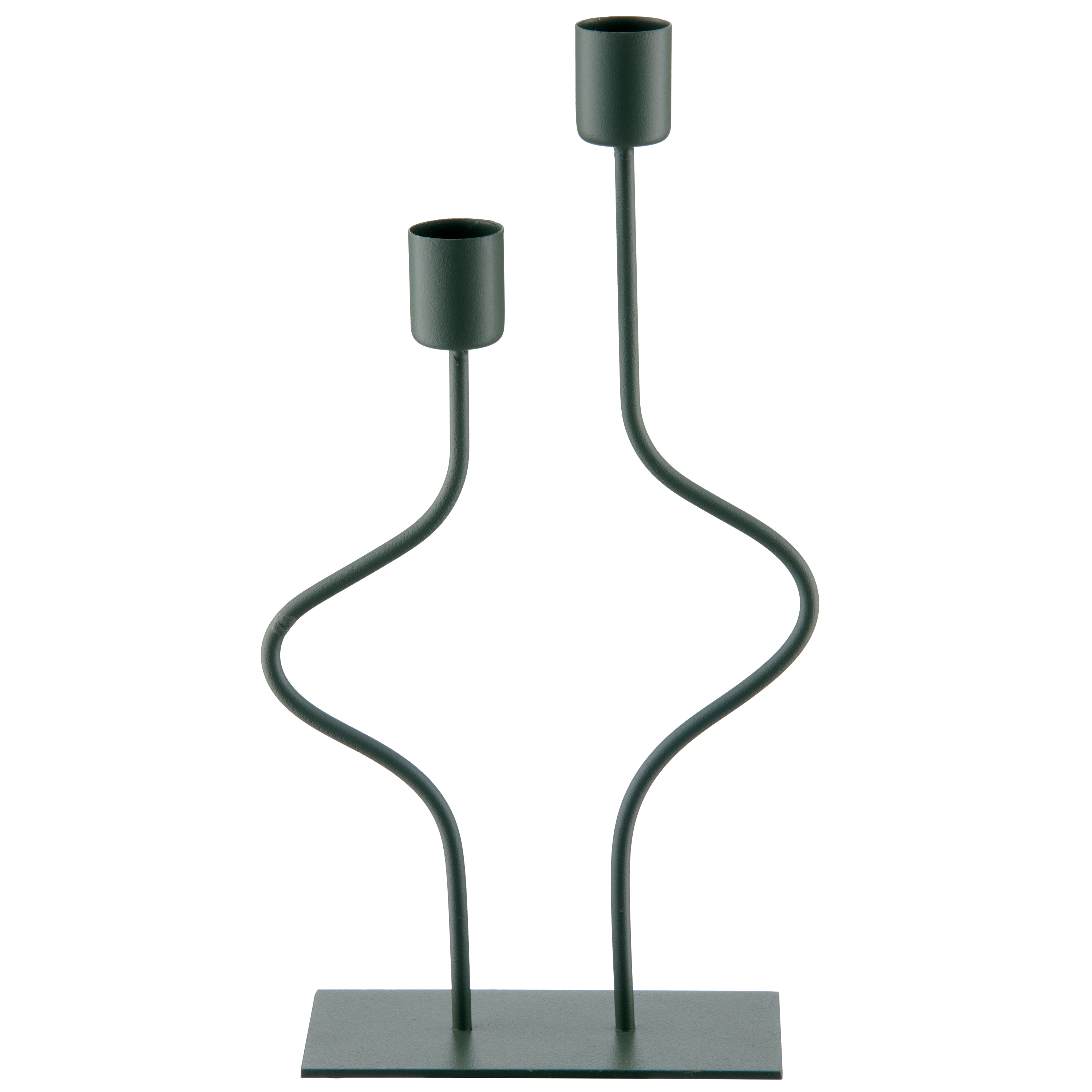 Kerzenständer Swing, Metall, Opalgrün von Roomio