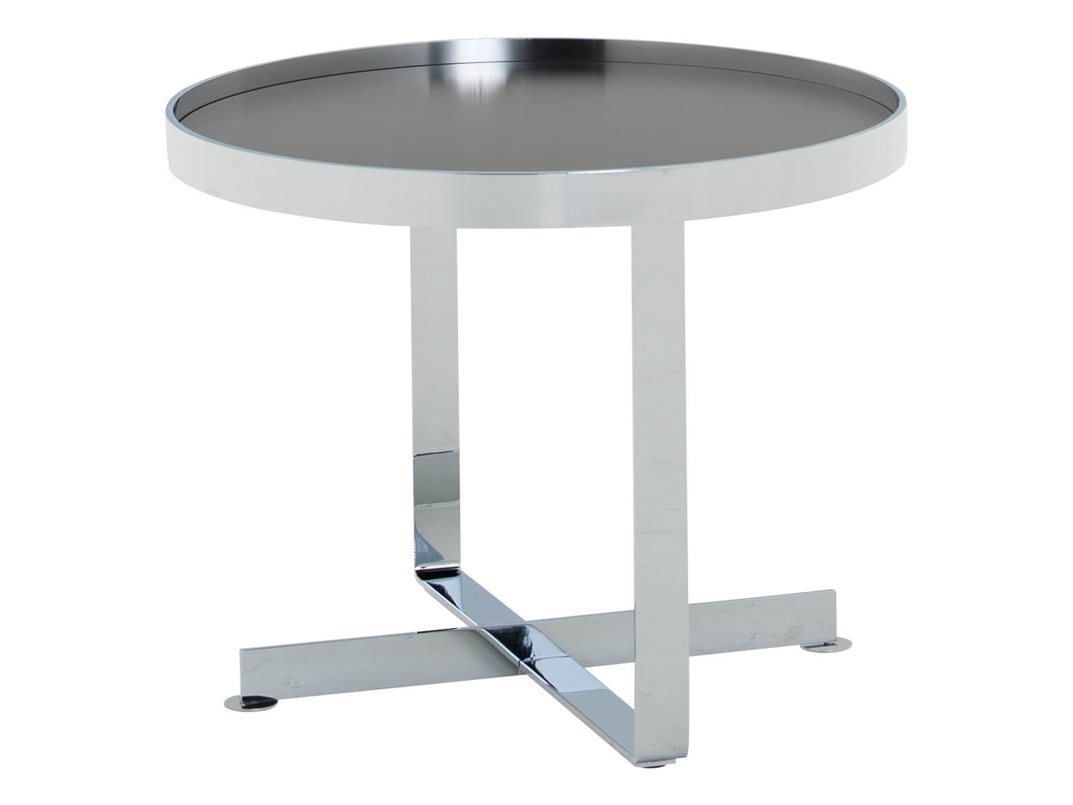 Beistelltisch Cross bt 55 Ck, Retrostil, Rund, b 55 cm