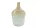 Flasche Glas Weiss Gold H: 42 cm Decofinder