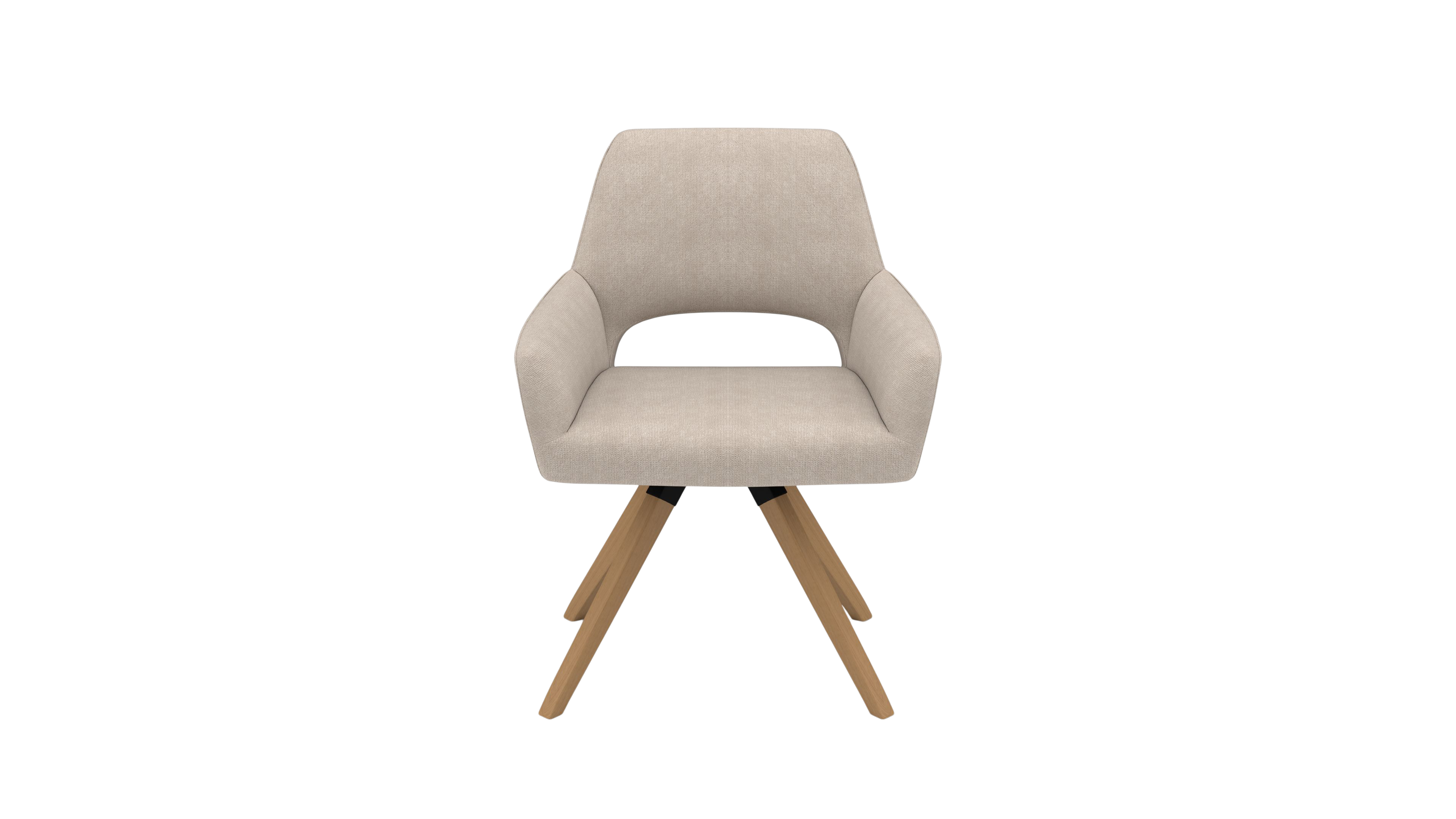 Chair Vega - by UrbanDesign | Oak Base, Desert Fabric