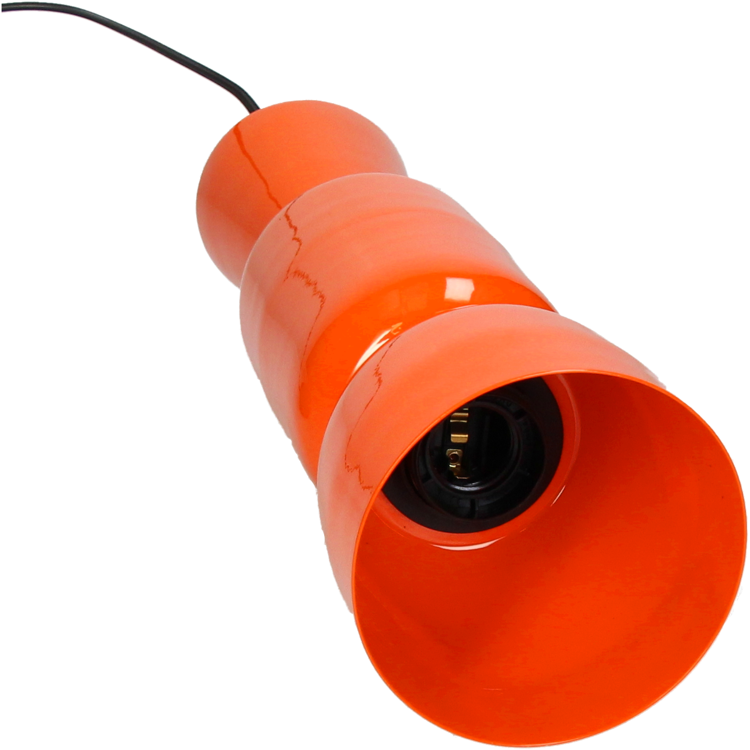 Lampe à suspendre métal, orange H : 36 cm Kersten