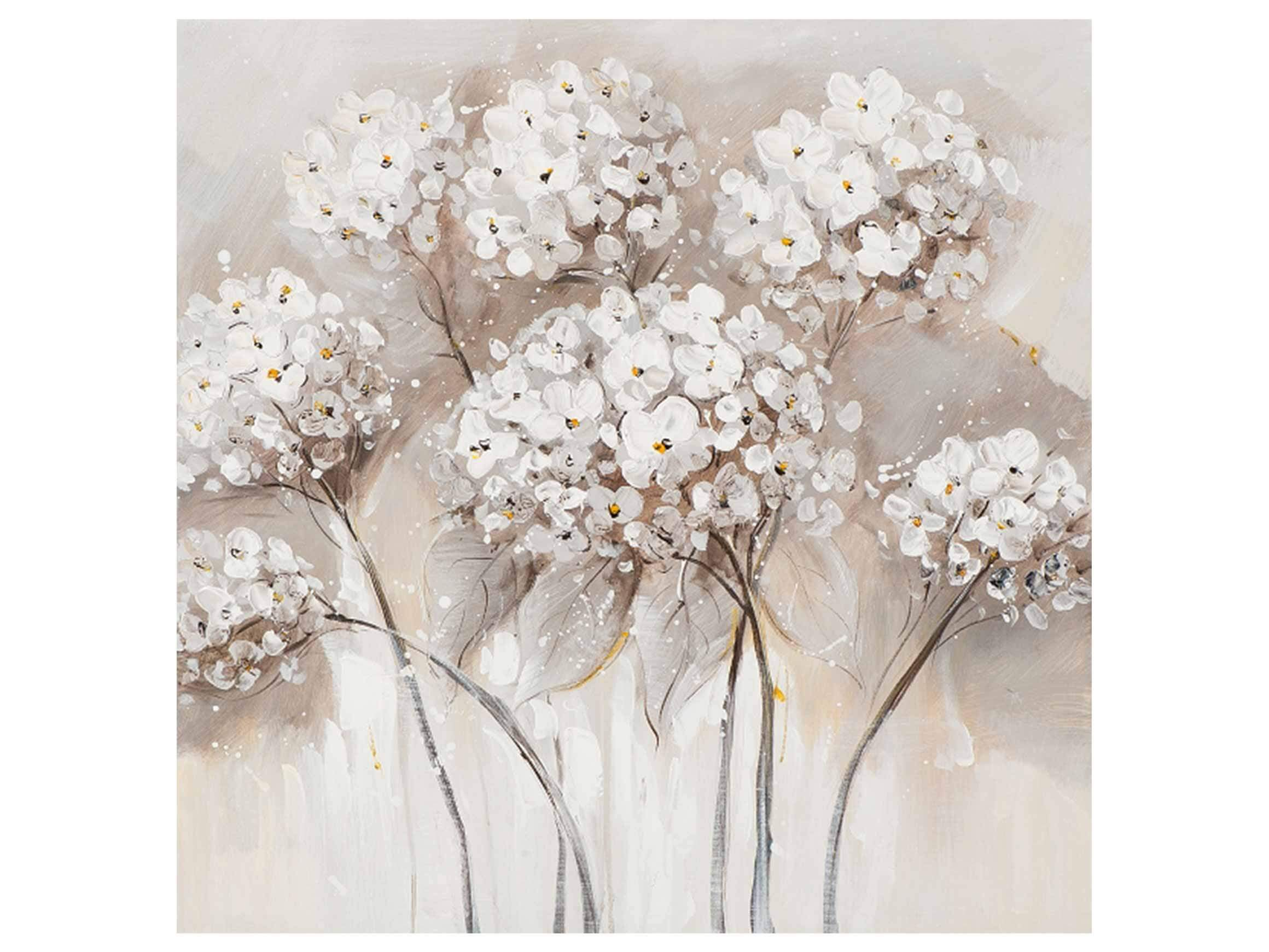 Bild Weisse Blumen 40x40 cm image LAND