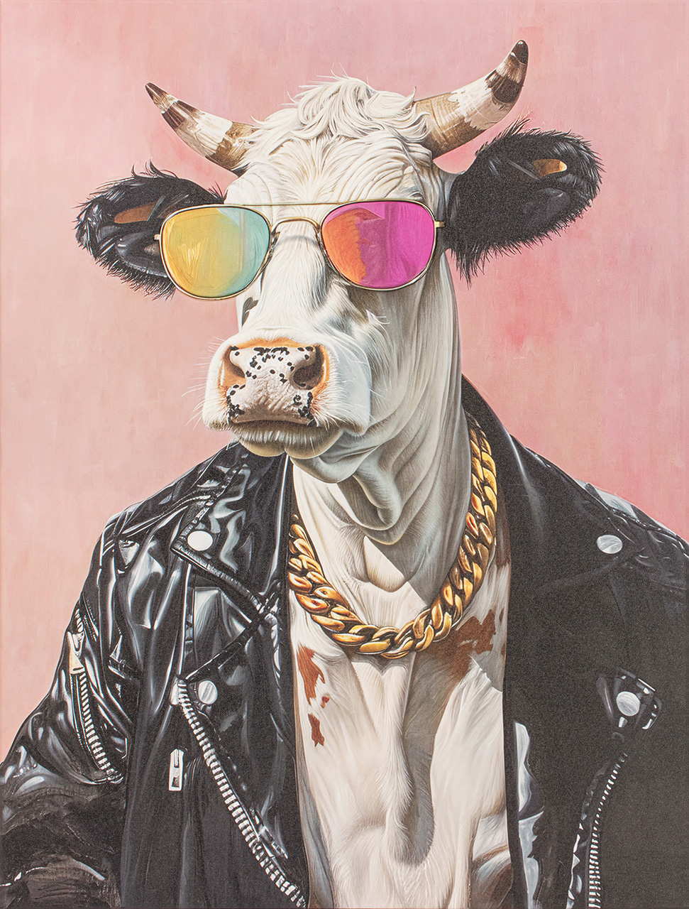 Gemälde-Bull Easy Dressed Cool-image LAND