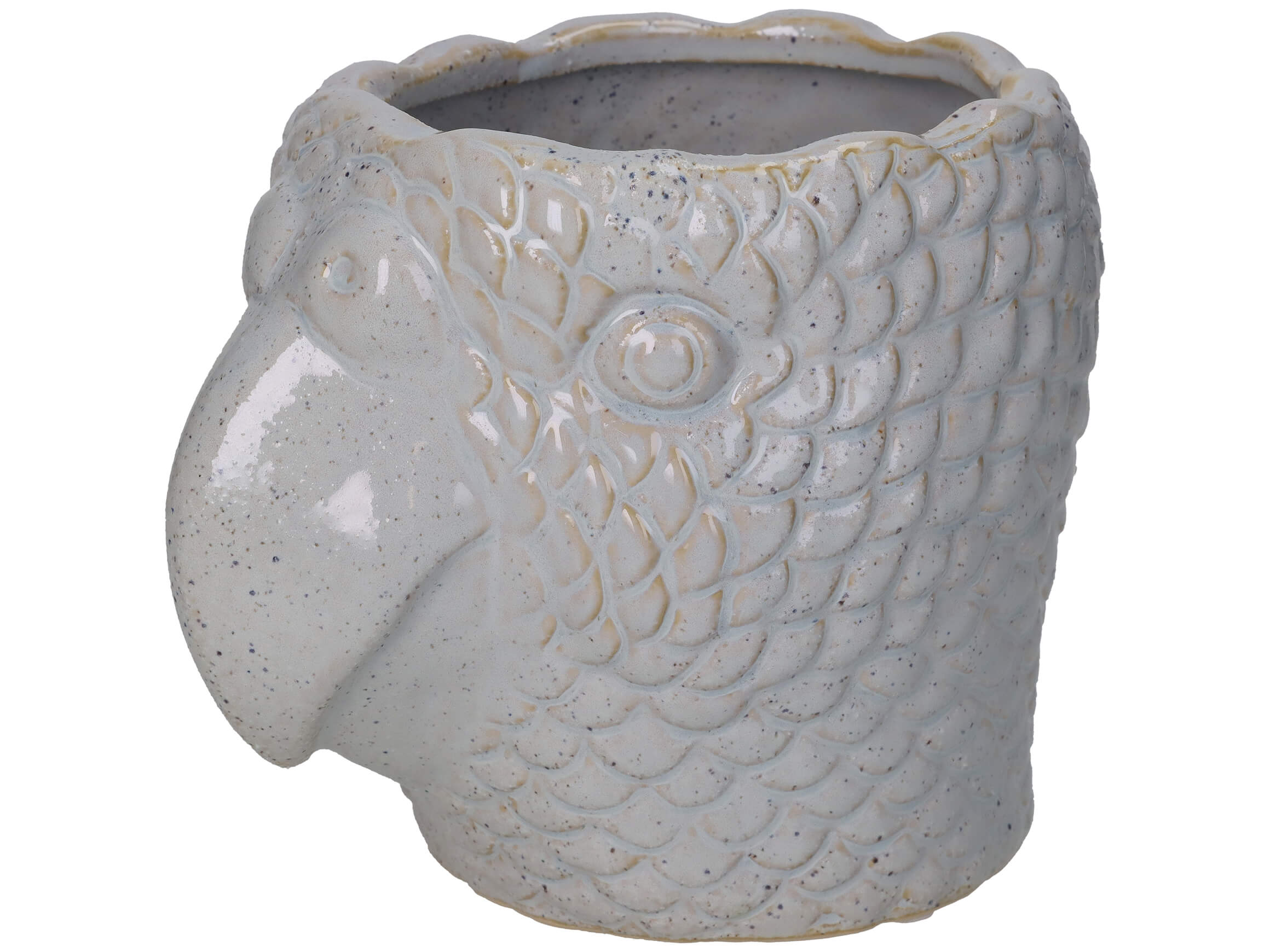 Kersten Vase Papagei H: 16 cm Weiss | Schubiger Möbel