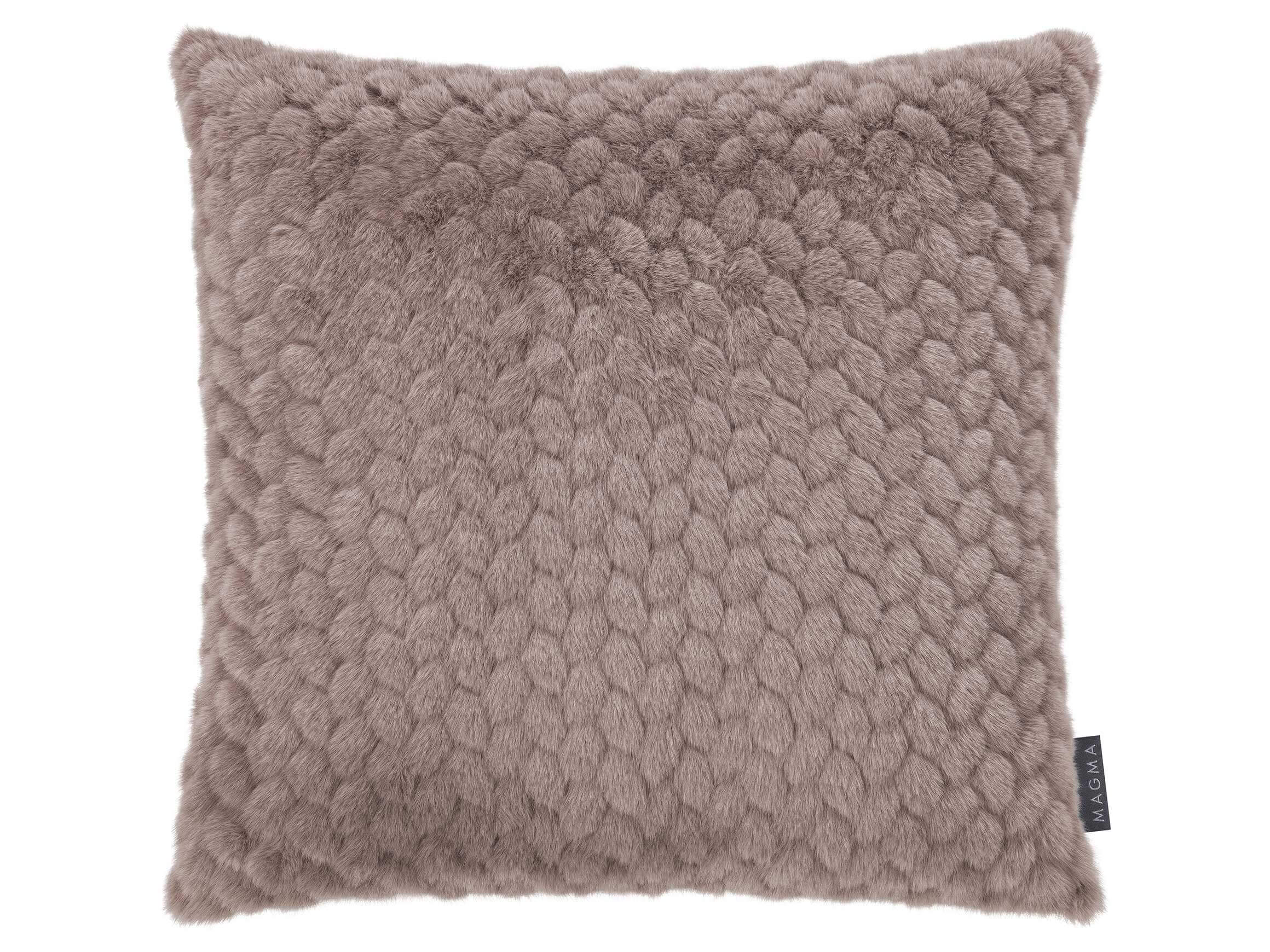 Magma Kissenhülle Mink, Taupe 50x50 cm Braun | Schubiger Möbel