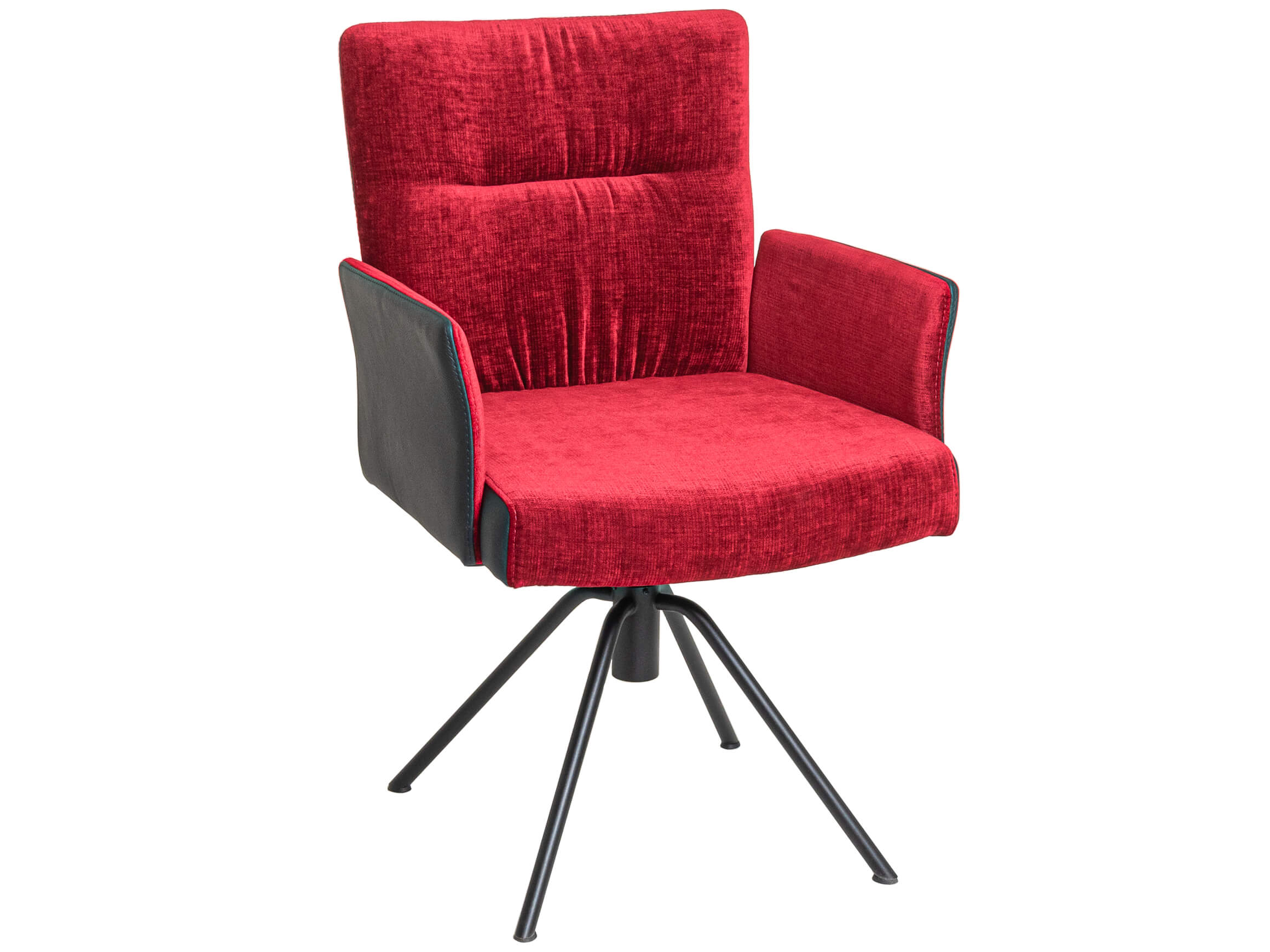 Armlehnstuhl Tally Xl IL-Concept / Farbe: Nero / Bezugsmaterial: Leder Stoff