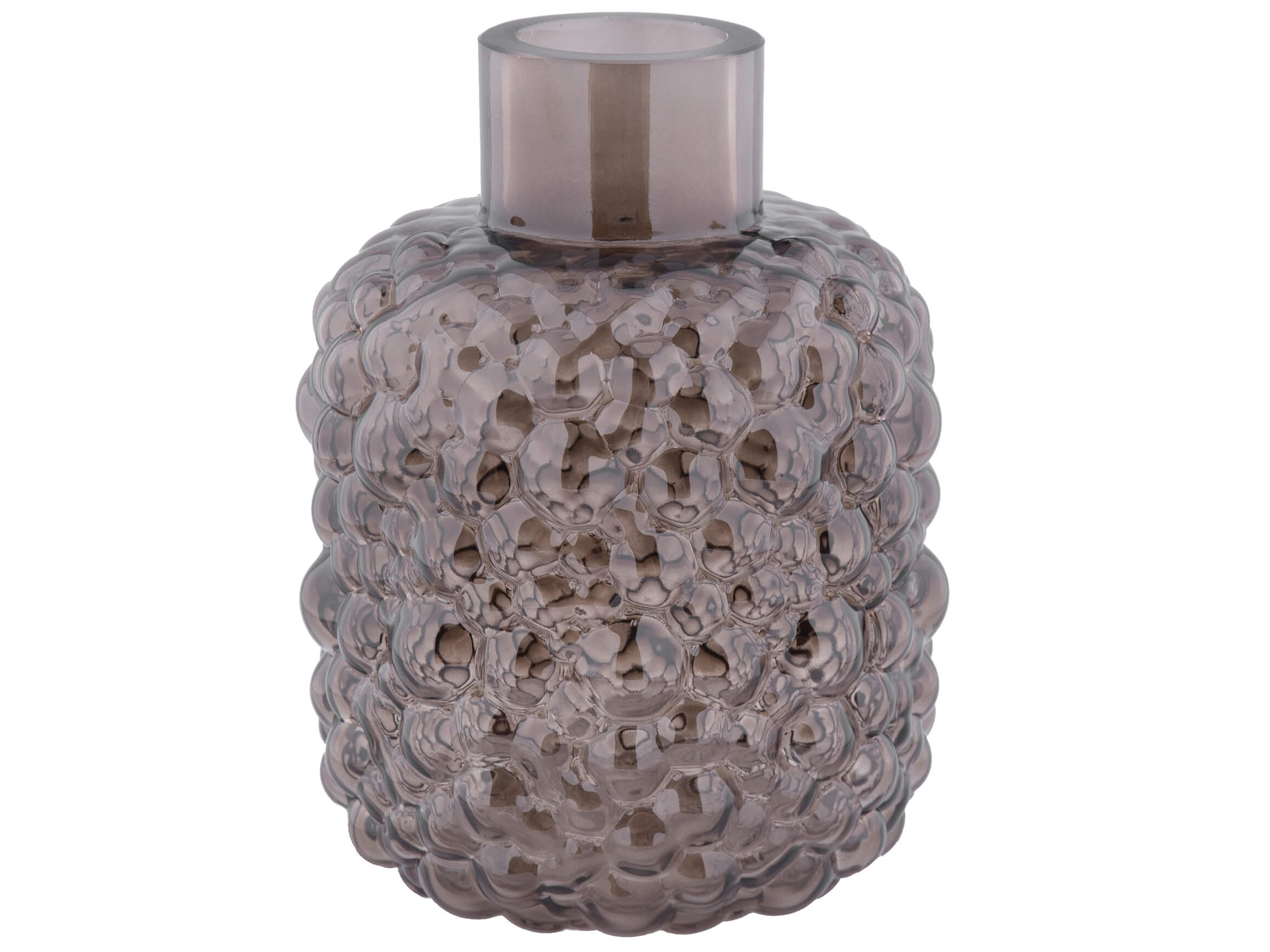 Decofinder Vase Glas Schwarz D: 18 cm  | Schubiger Möbel