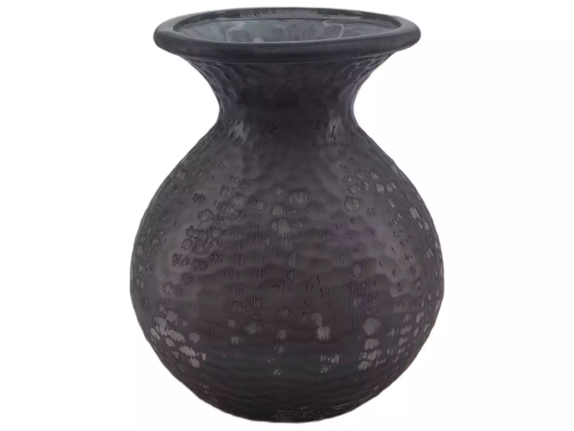 Vase Glas Grau H: 25 cm Decofinder