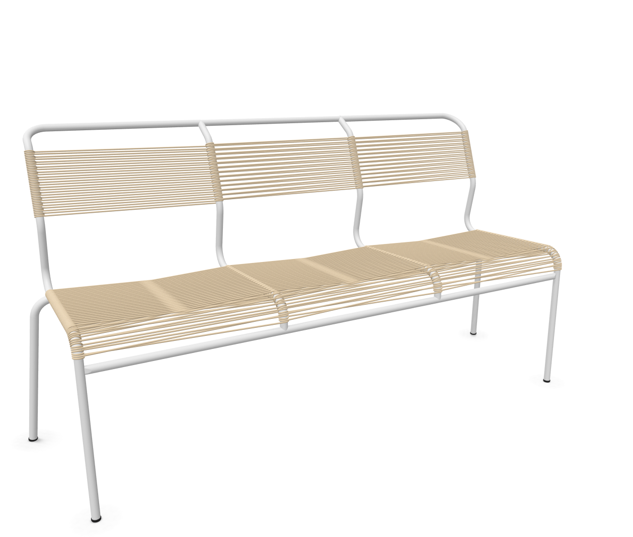 Schaffner Spaghetti-3er-Bank Säntis Braun | Schubiger Möbel