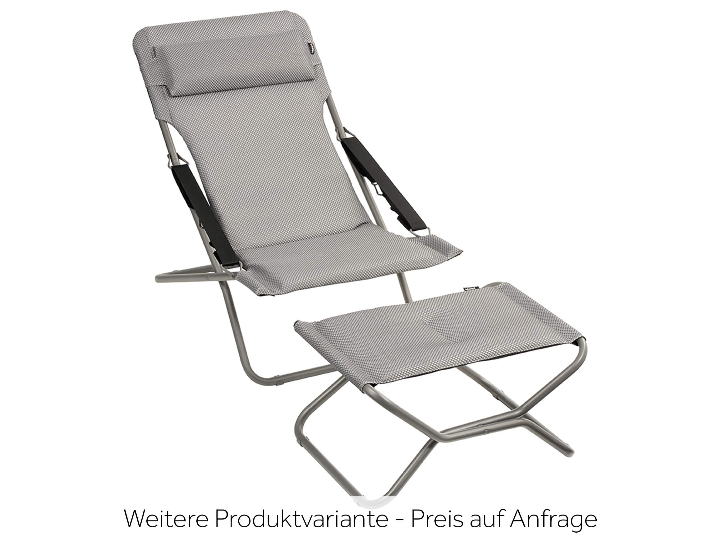 Gartenliege Transabed Lafuma/ Farbe: Silver / Masse (BxT) :67x93 cm