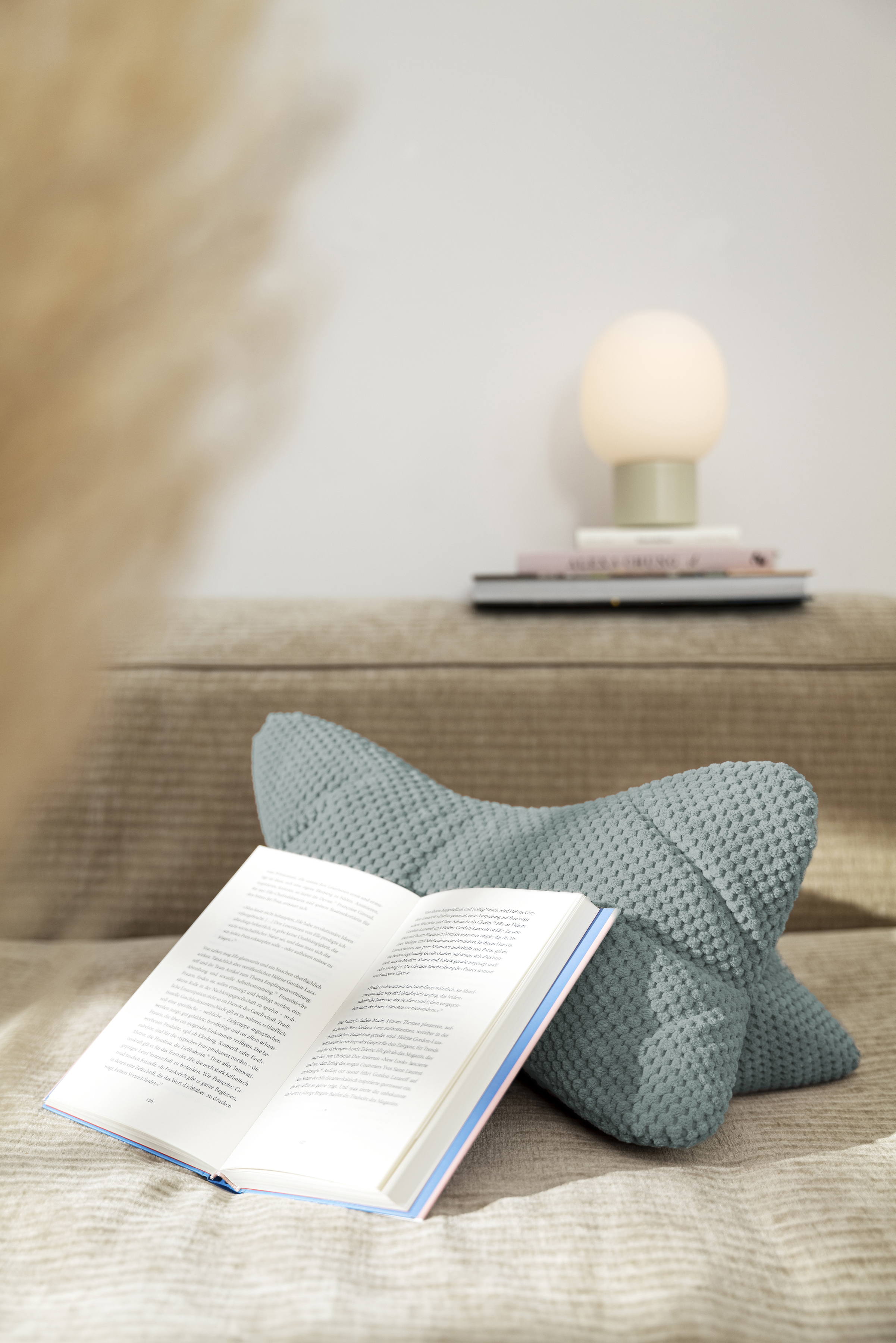 Kissen Comodo, Salbei B: 42 cm Magma / Farbe: