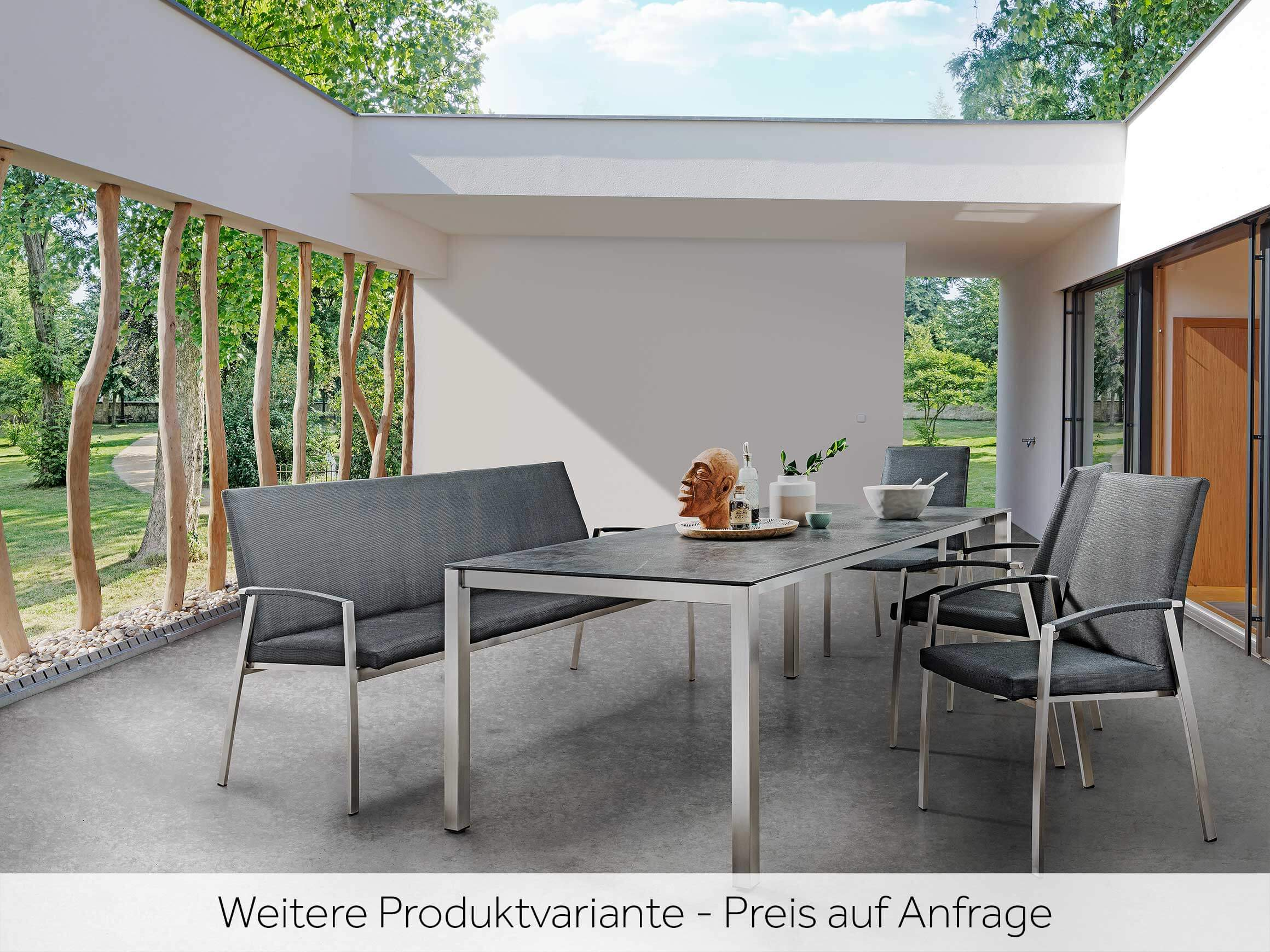 Gartentisch Mandalay, Keramik, Ausziehbar, b 210-330 cm