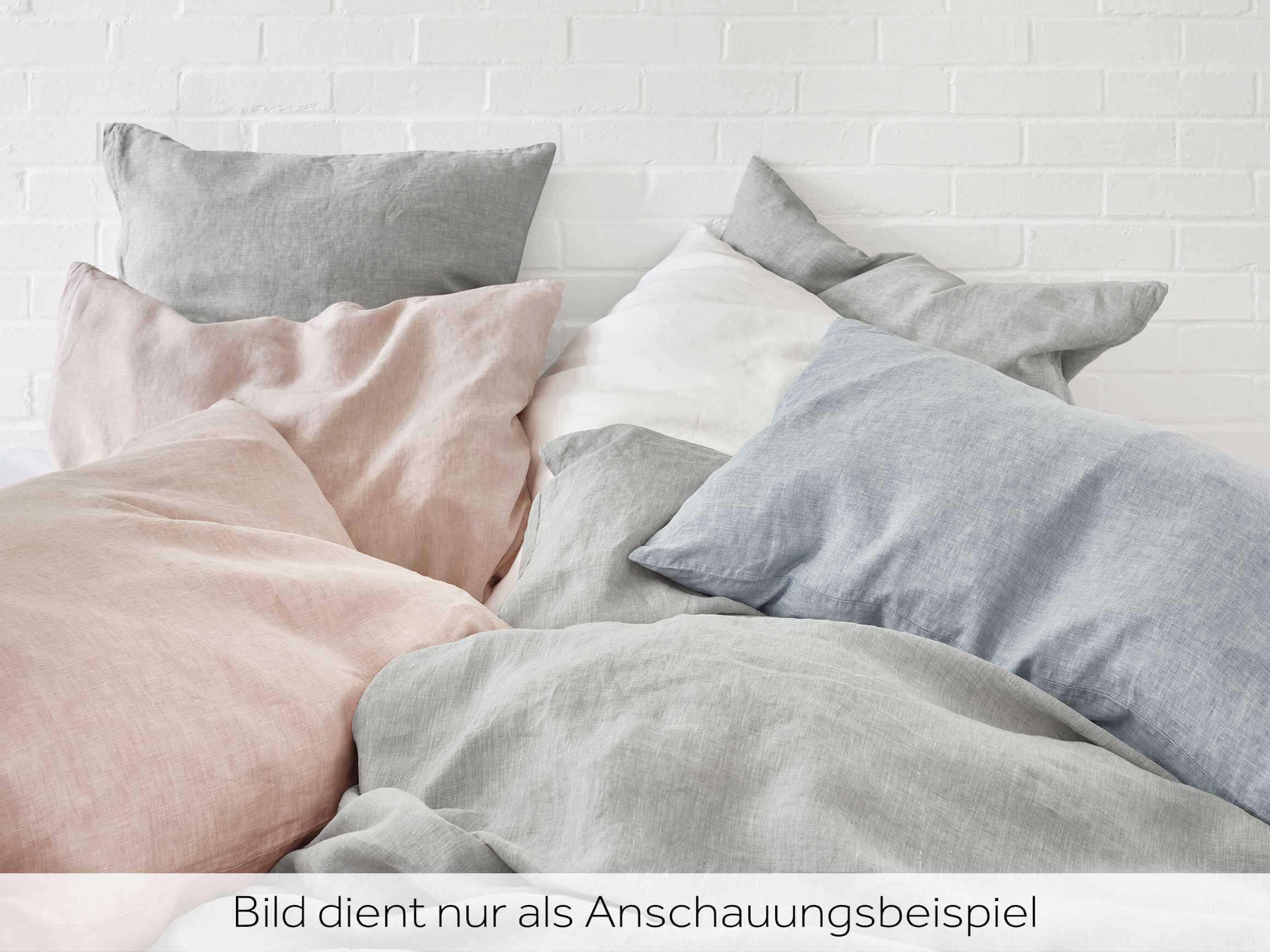 Kissenbezug Levin-Leinen, Blanc