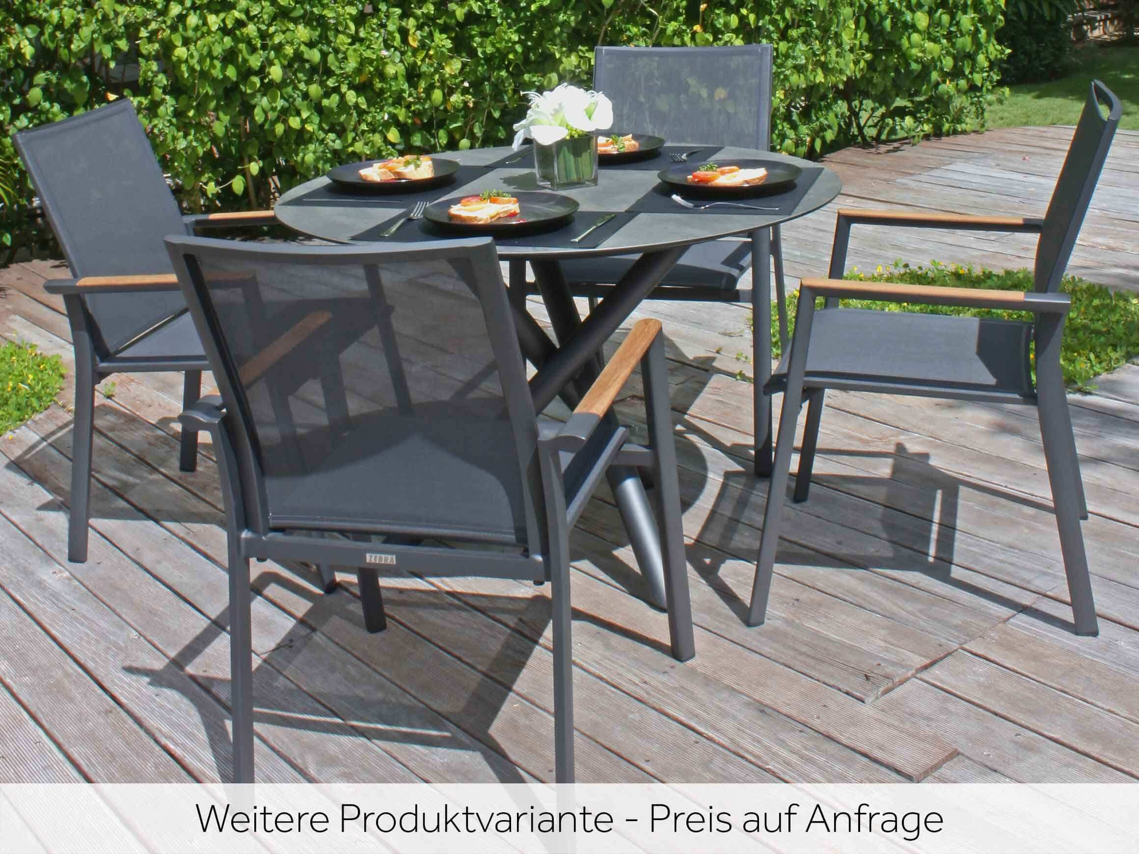 Gartenstuhl Fly, Textilene, Aluminium, Stapelbar, b 62